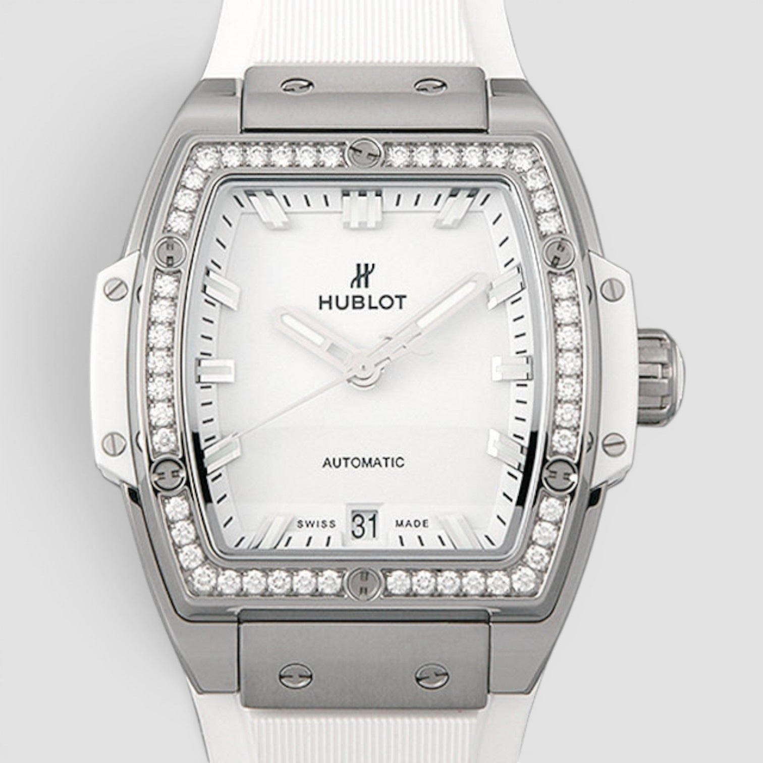 Spirit of Big Bang Diamonds White 39mm Titanium Diamond Bezel