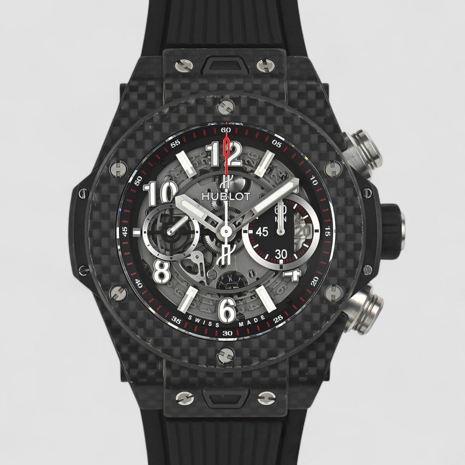 Big Bang Unico Carbon Automatic Skeletal Dial Men's Watch