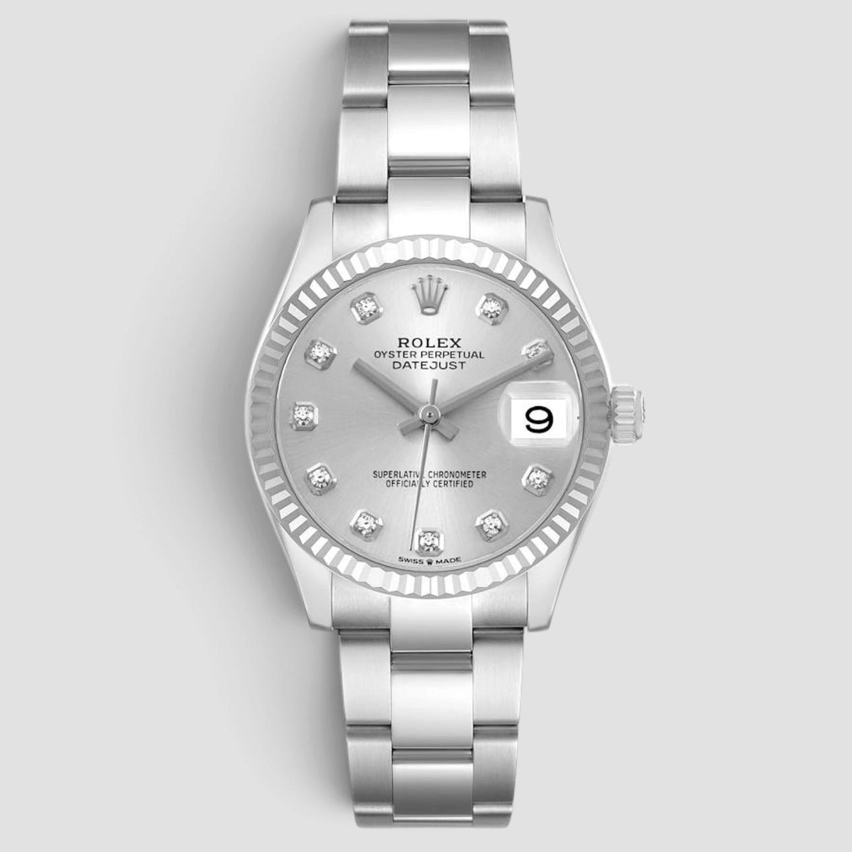 Datejust 31 Silver Diamond Dial