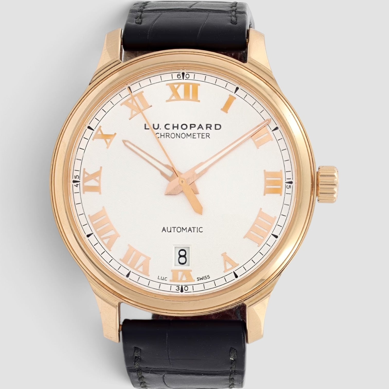 L.U.C 1937 Classic 42mm Rose Gold Silver Dial