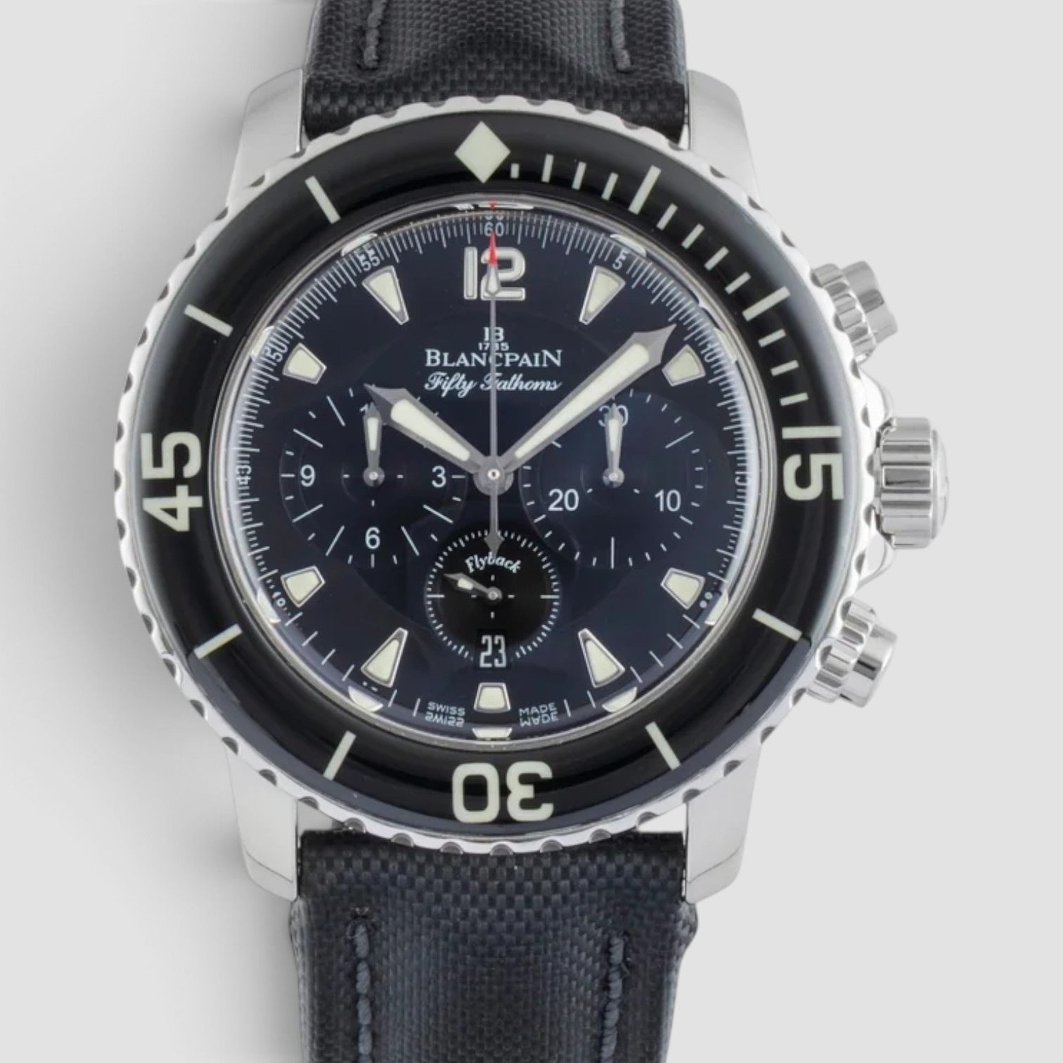 Fifty Fathoms chronograph steel automatic men's watch