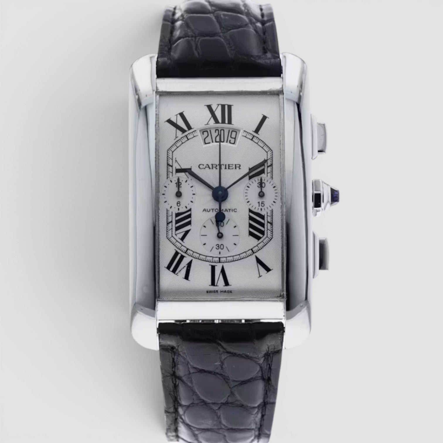 Tank Américaine Extra Large Chronograph 18K White Gold