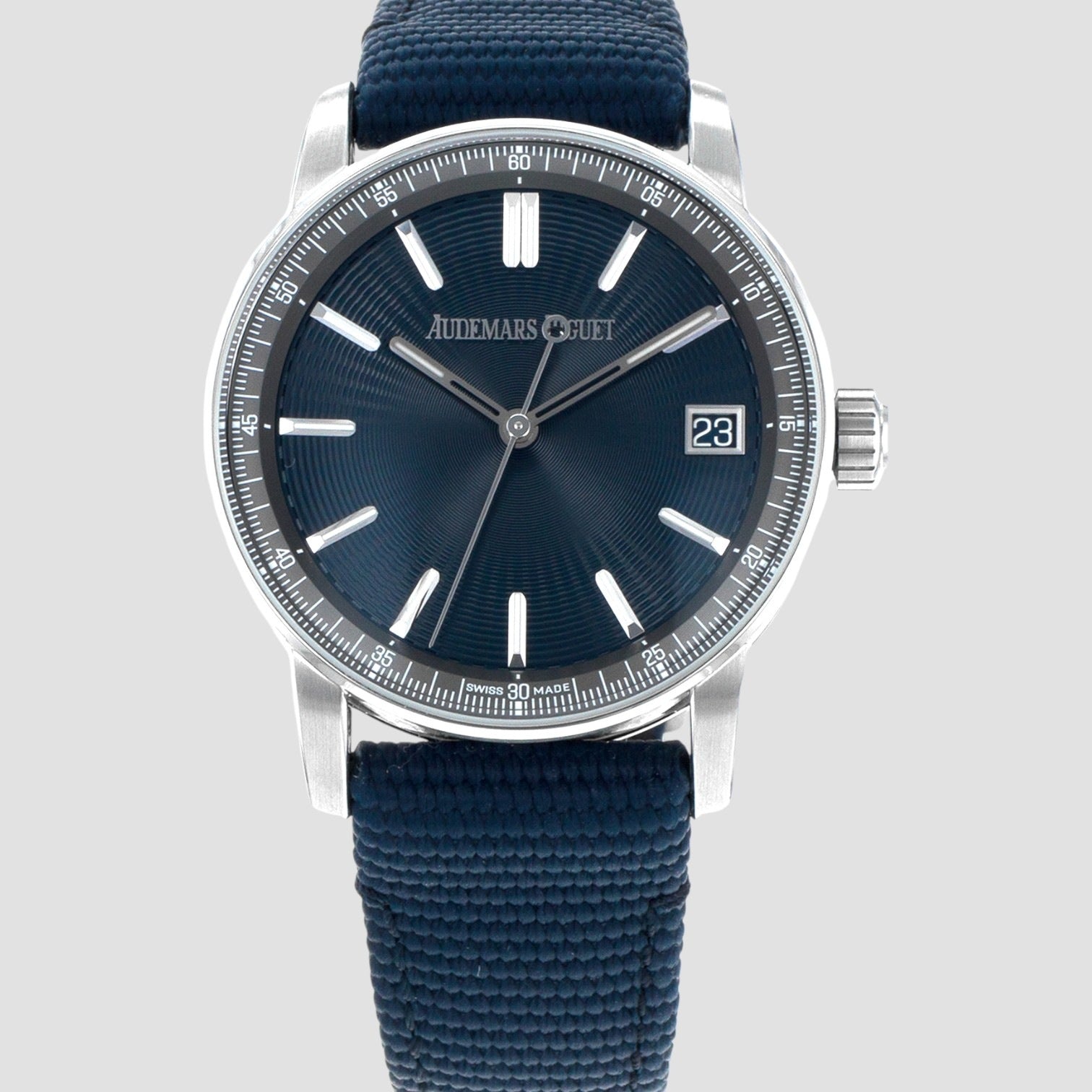 Audemars Piguet Code 11.59 41mm Blue Wave Steel Mens Watch 15210ST
