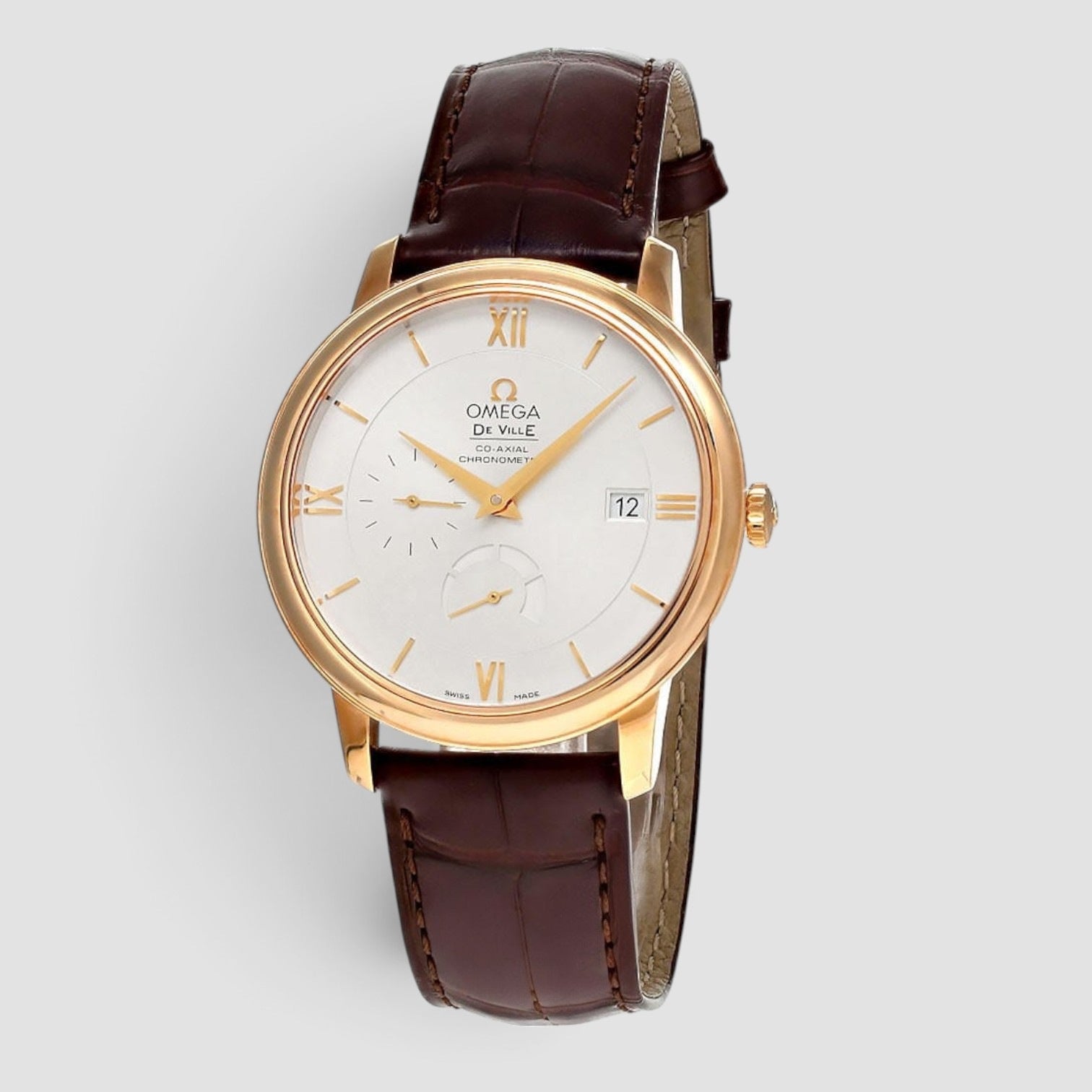 De Ville Prestige Power Reserve 39.5mm Yellow Gold Silver Dial