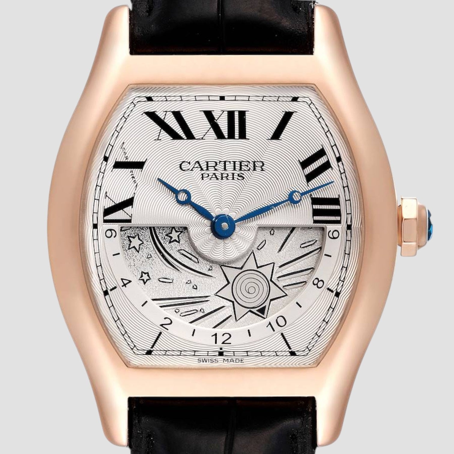 Tortue XL GMT Day-Night Rose Gold Mens Watch