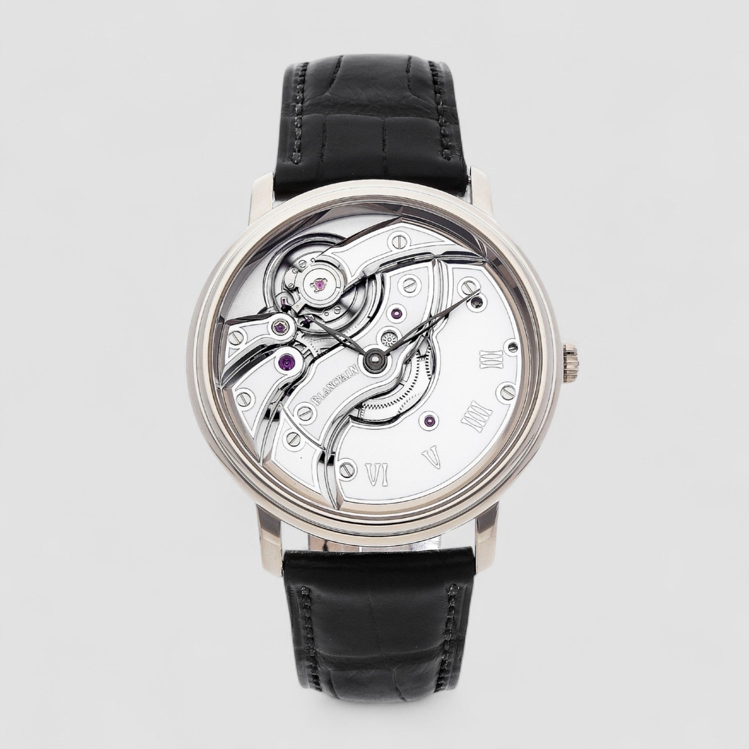 Villeret Mouvement Invers 18K White Gold
