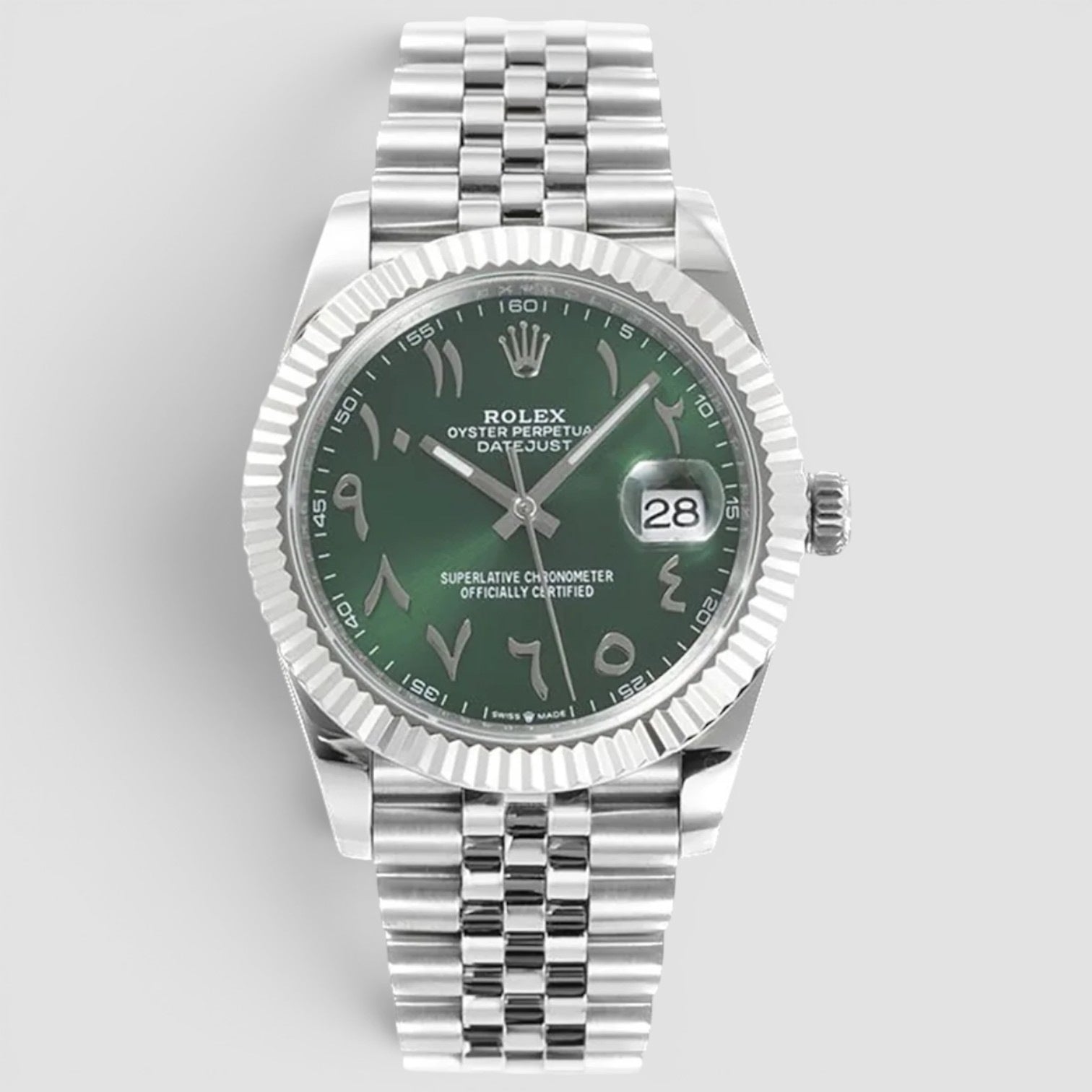 Datejust 41 Custom Green Arabic Dial 41mm