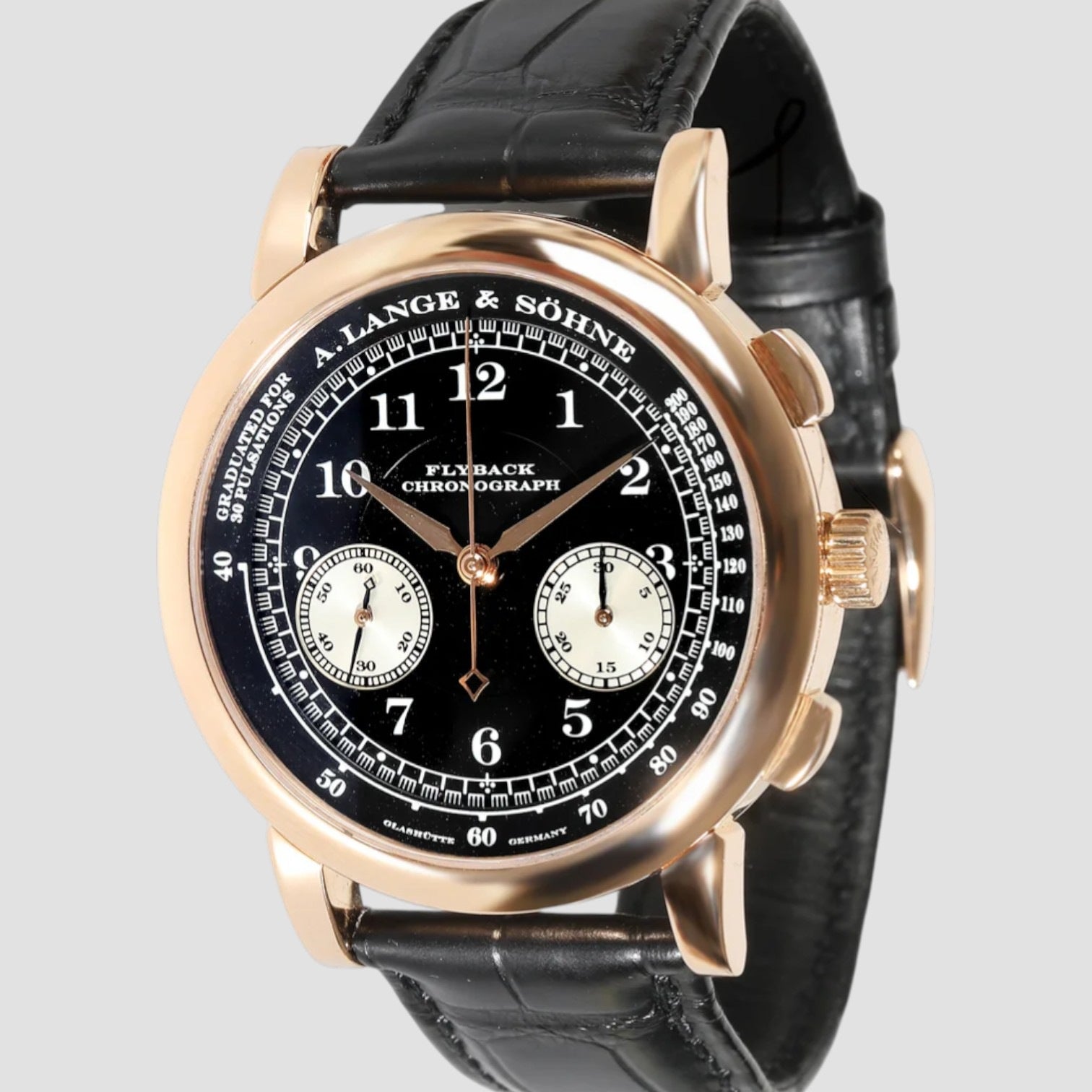 A. Lange & Söhne 1815 Flyback Chronograph Black Dial 18K Rose Gold