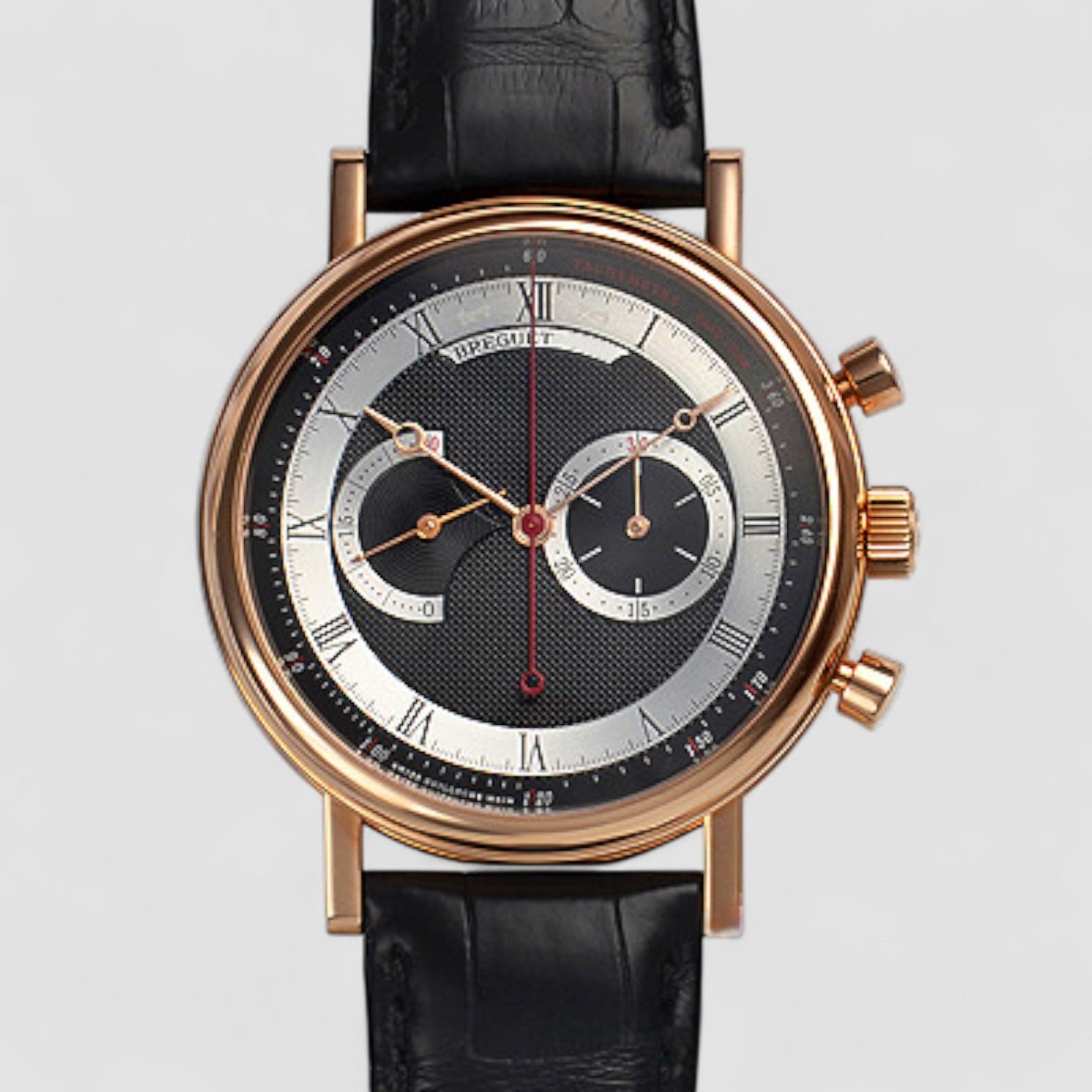Classique Chronograph 5287BR Black Dial 18K Gold Watch