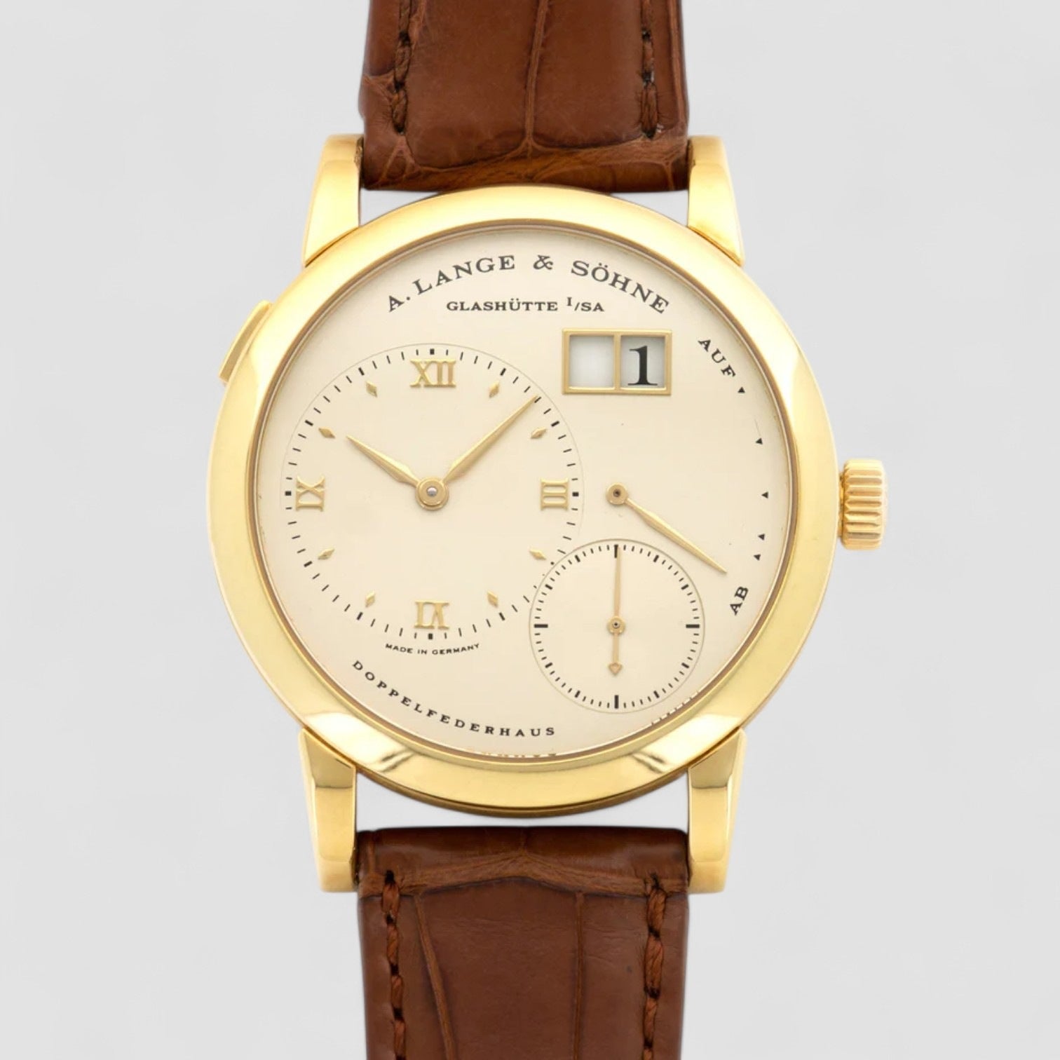 FIRST SERIES EARLY Lange 1 101.001 18K Yellow Gold RARE Description