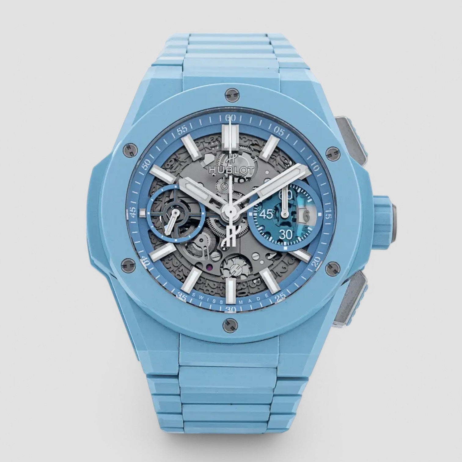 Big Bang Unico Integrated Sky Blue Ceramic 42mm