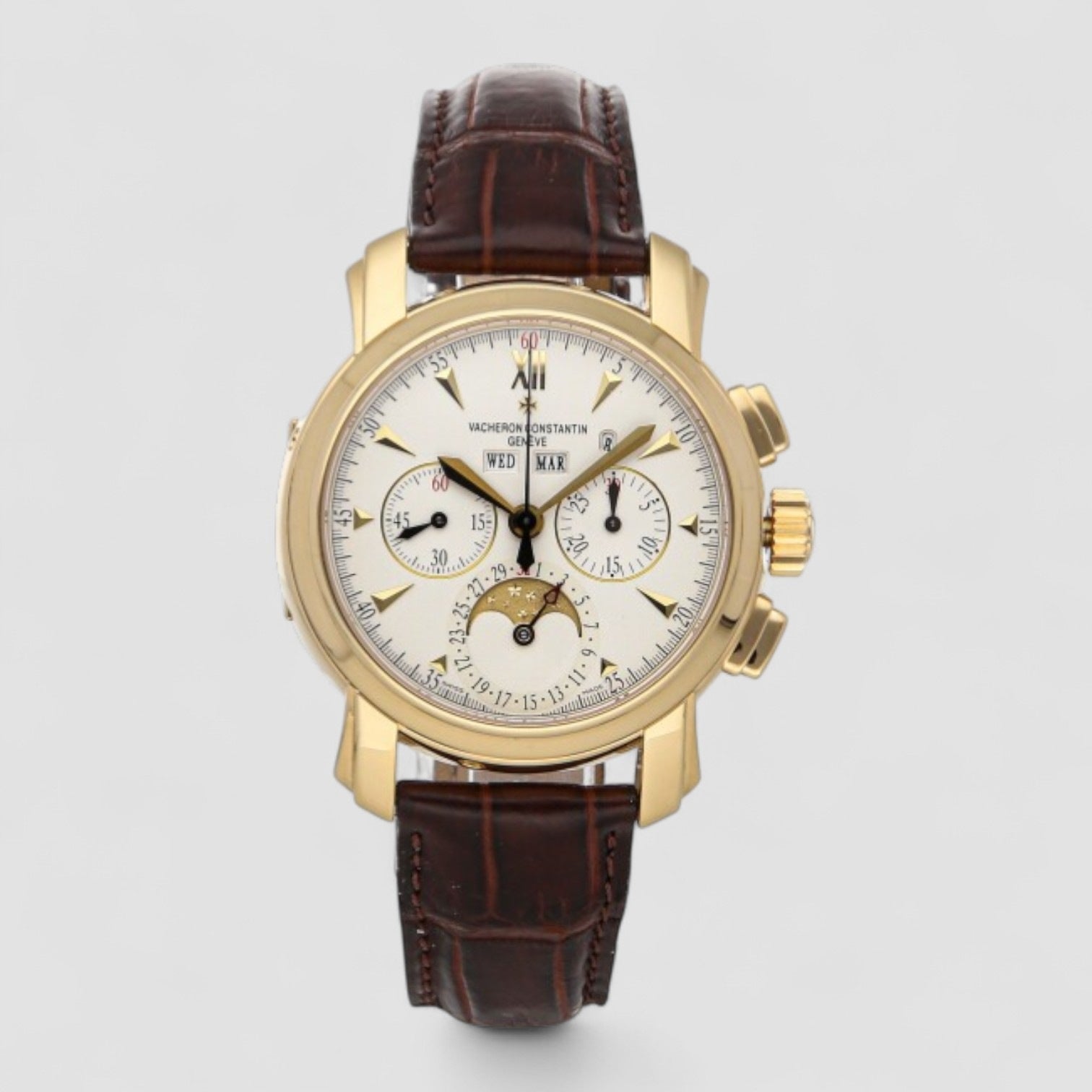 Malte Perpetual Calendar Chronograph 18k Yellow Gold