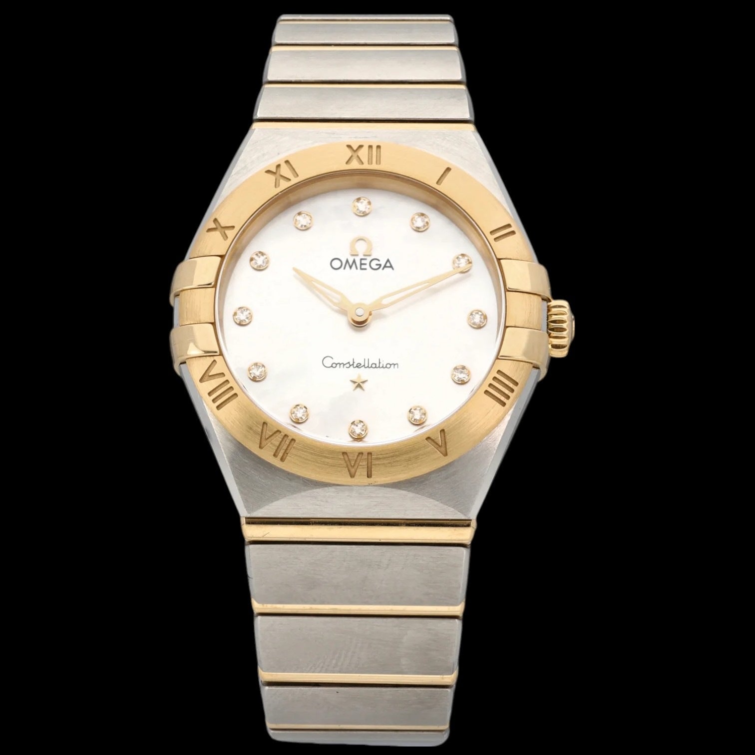 Constellation Manhattan Quartz Diamond White Mother of Pearl Dial Ladies Watch