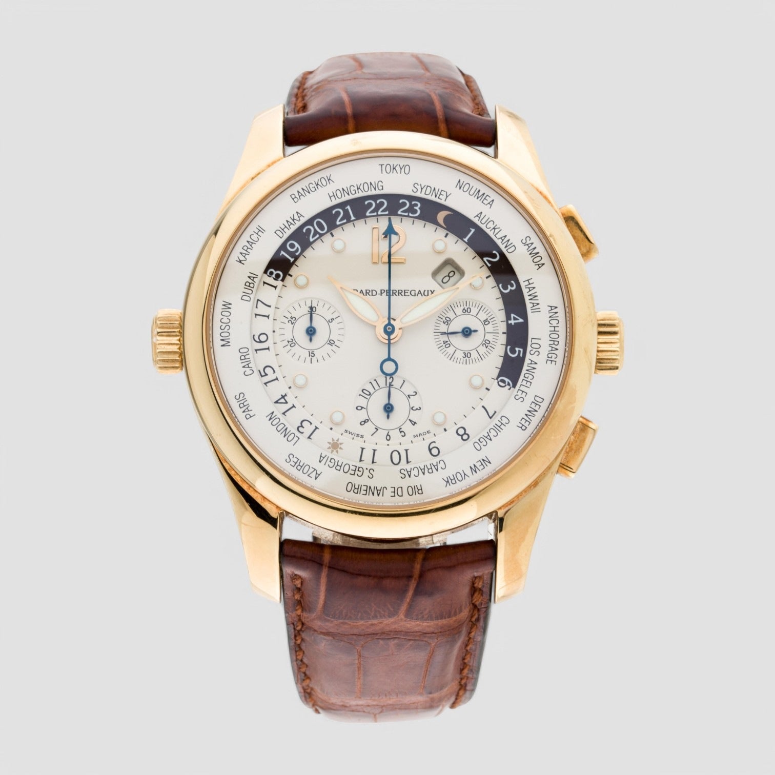 ww.tc Mens Watch 18K Yellow Gold