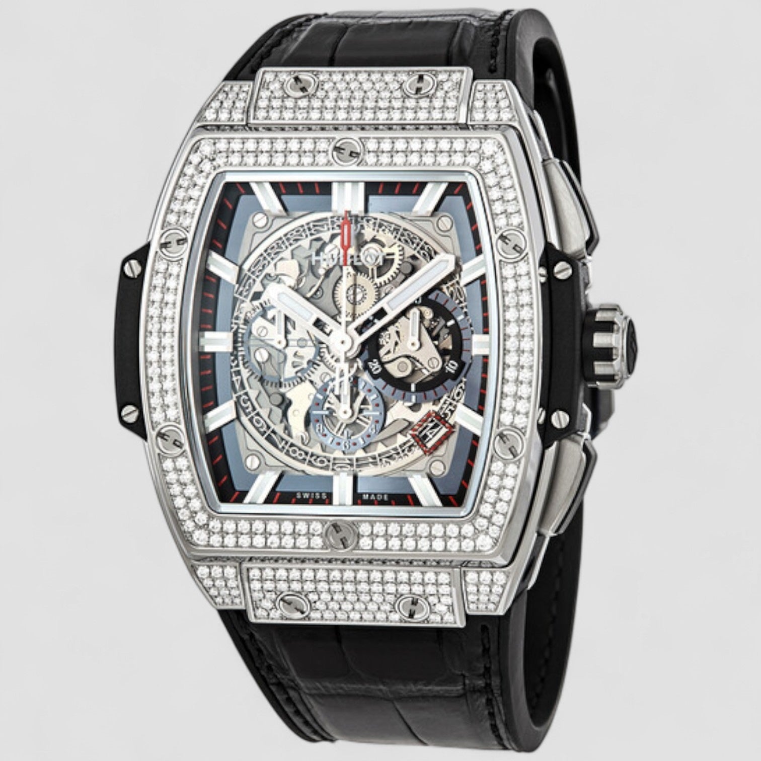 Spirit of Big Bang Chronograph Skeleton Dial Men's Watch