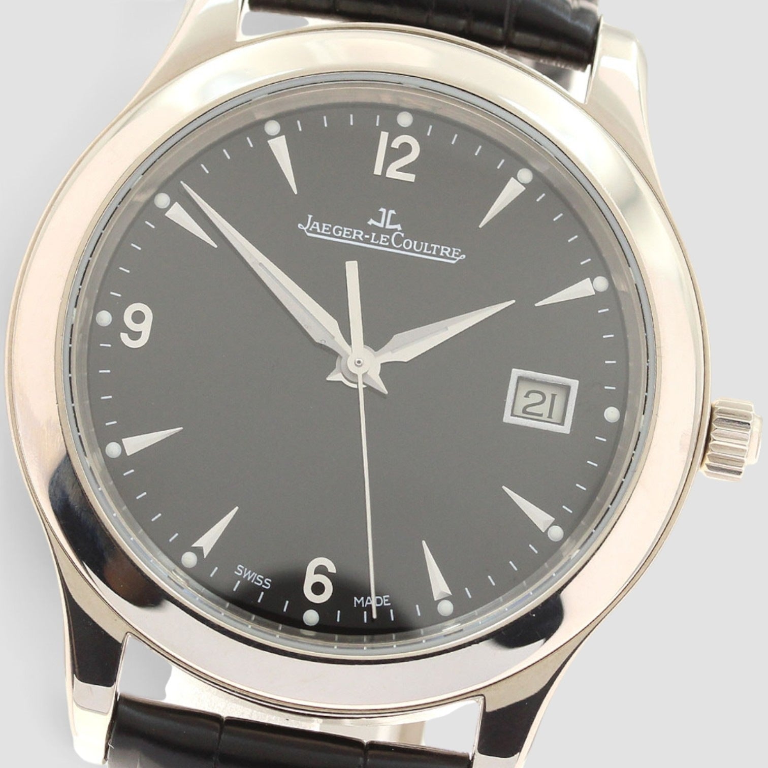 Master Control 18K White Gold Black Dial