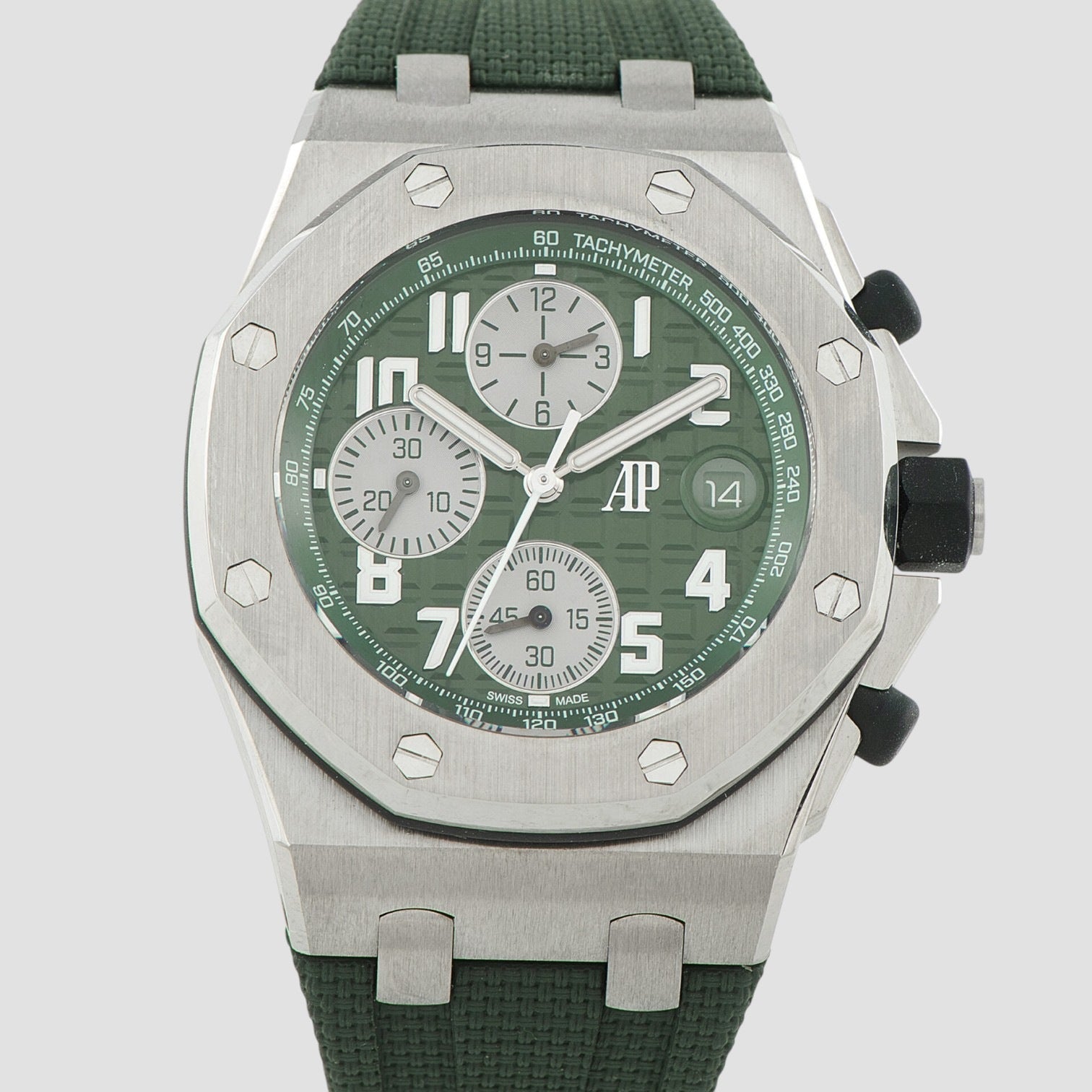 Royal Oak Offshore Green Dial Titanium Watch