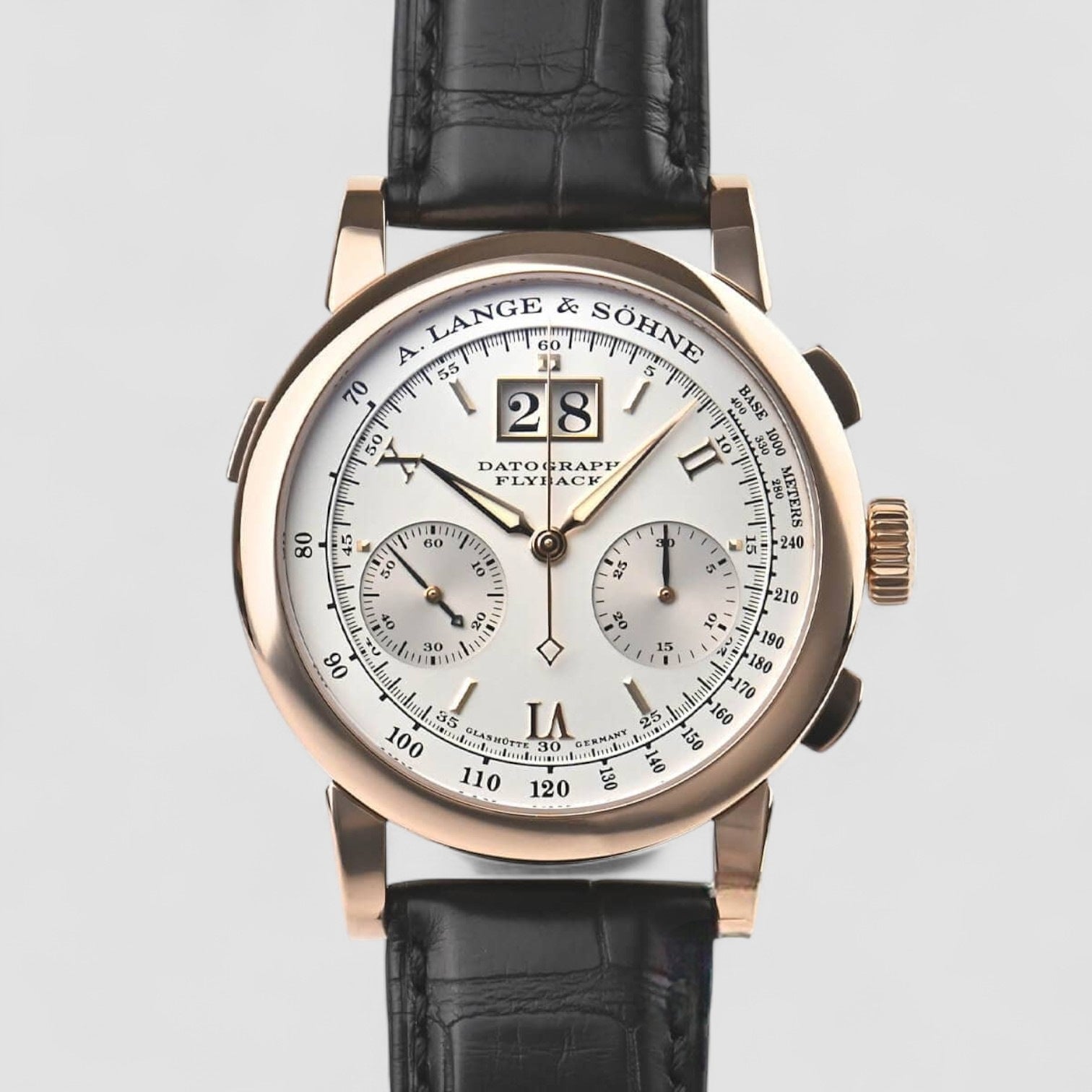 Datograph Flyback 18K Rose Gold Engravers Letter