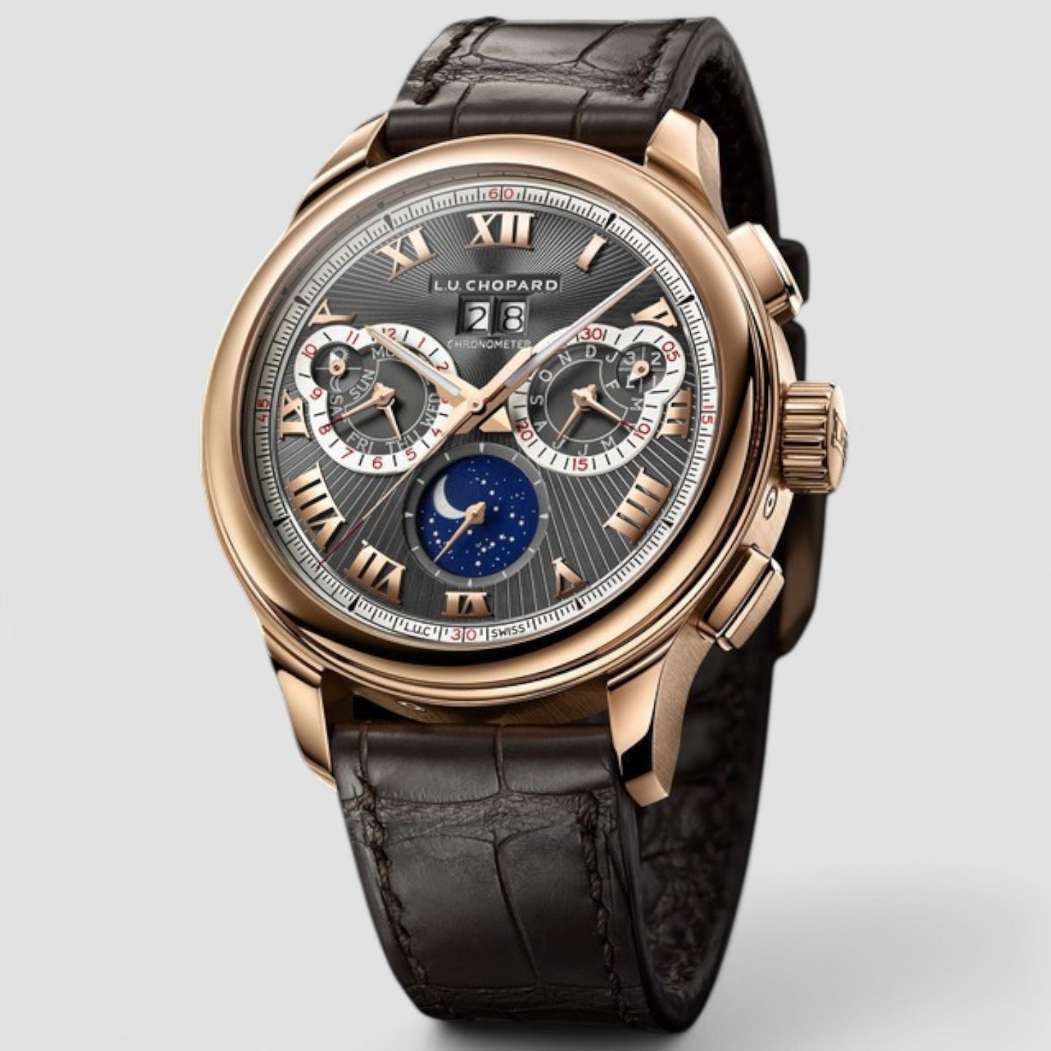 Rose Gold Chopard Luc Perpetual Chrono Pre-Owned Chopard Lunar One