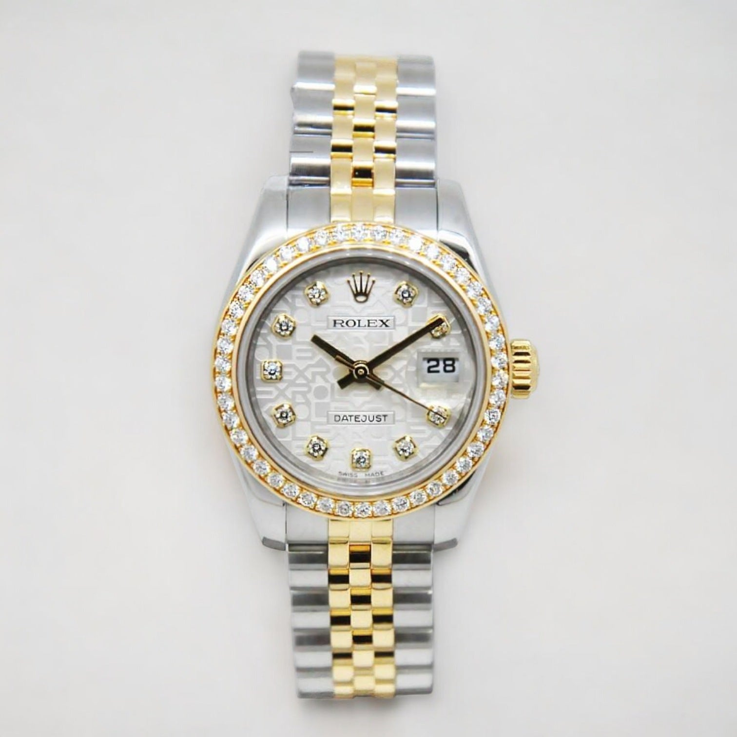 Lady-Datejust SILVER JUBILEE DIAMOND DIAL 26mm
