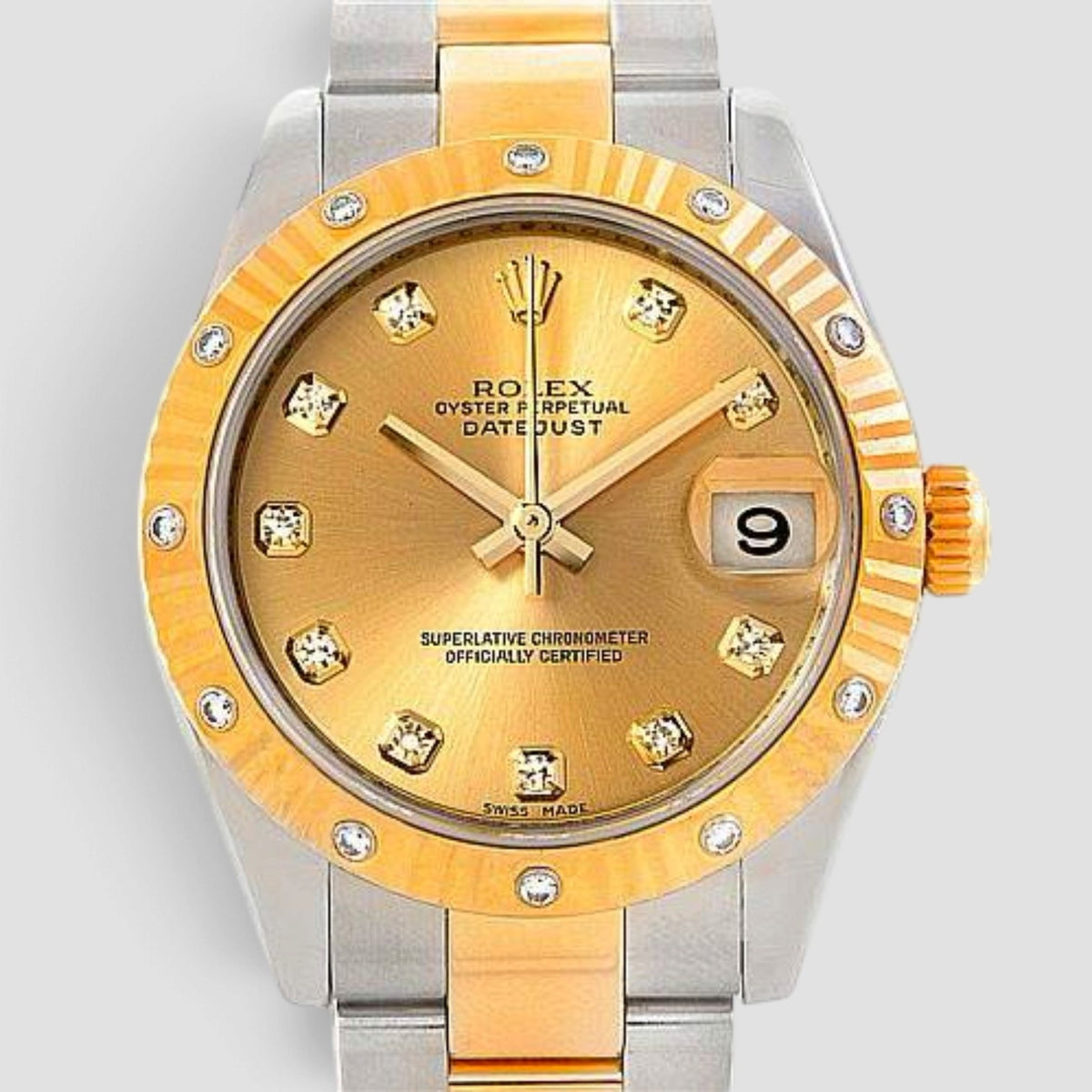 Lady-Datejust 31 Champagne Diamond Dial