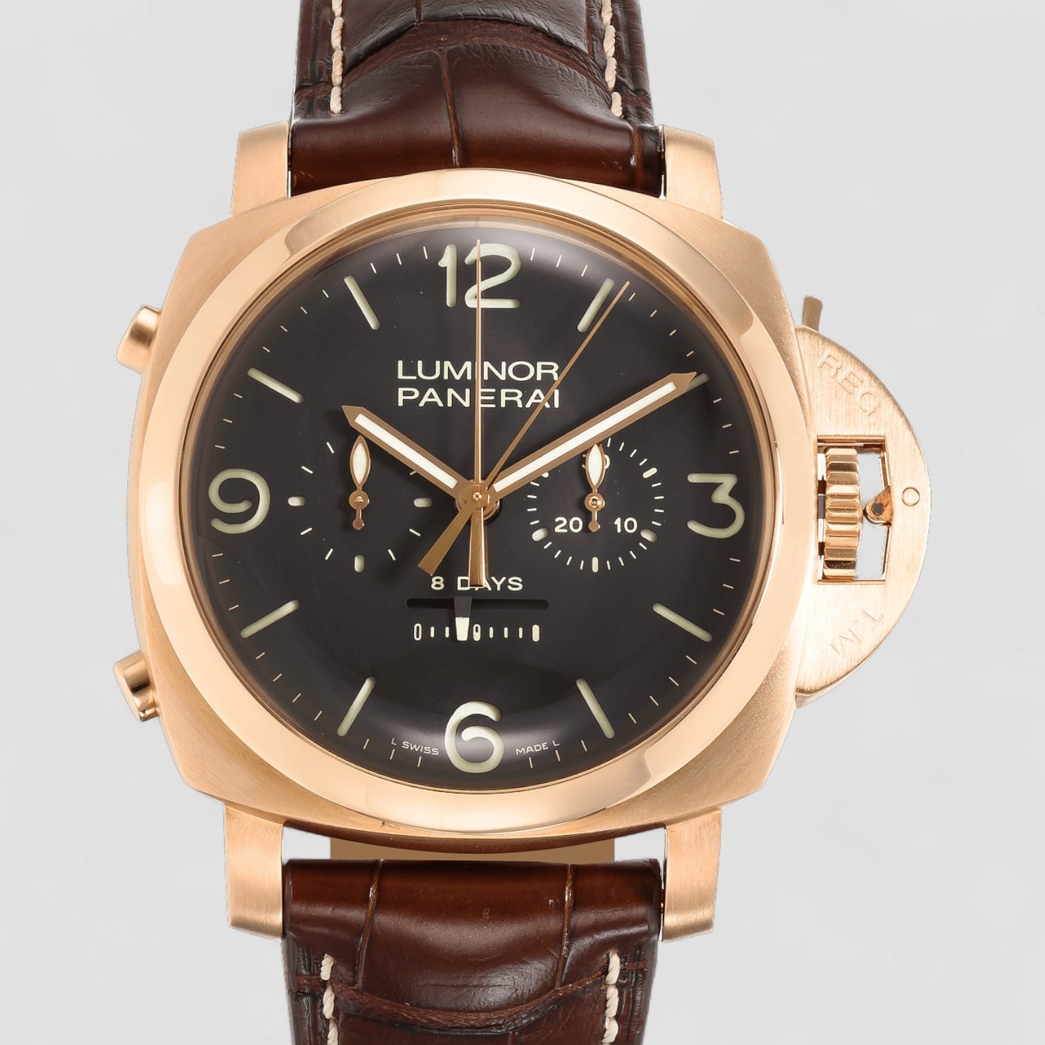 Luminor 1950 Rattrapante 8 Days Rose Gold Manual 47mm