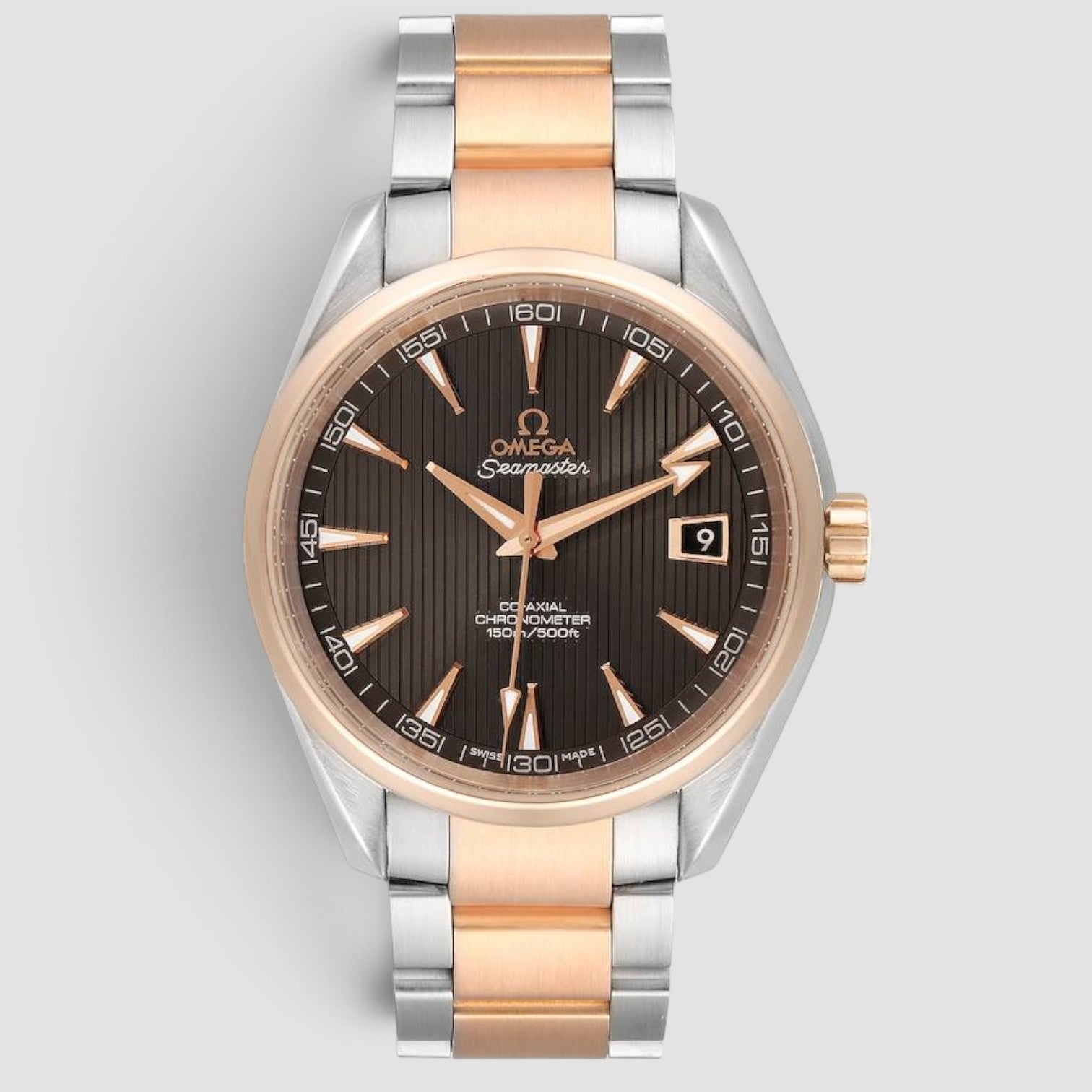 Seamaster Aqua Terra 41.5mm Steel & Rose Gold Grey Dial