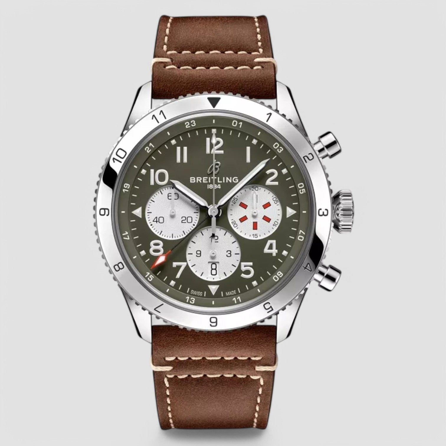 Super AVI Chronograph Automatic Chronometer Green Dial Watch