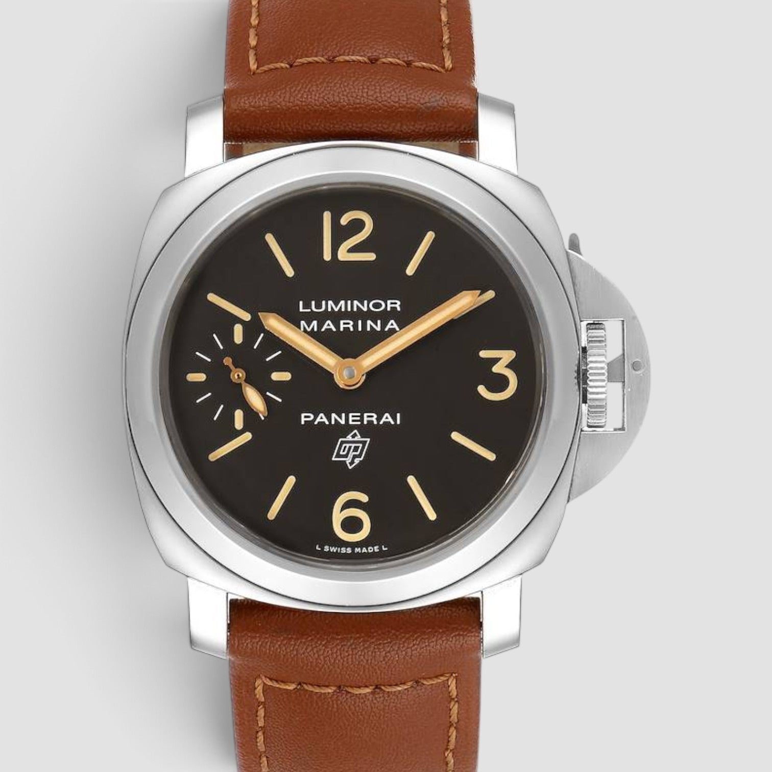 Luminor Marina Logo 44mm Steel Tropical Brown Dial