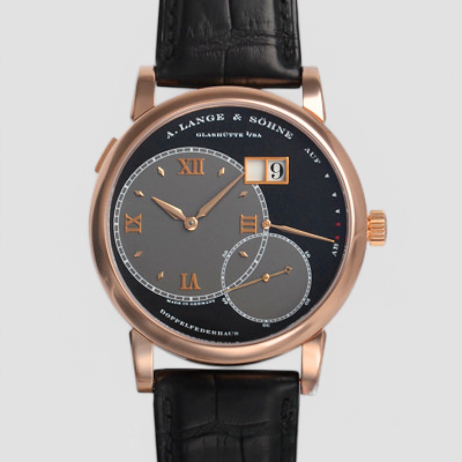 Grand Lange 1 18K Rose Gold Black Dial