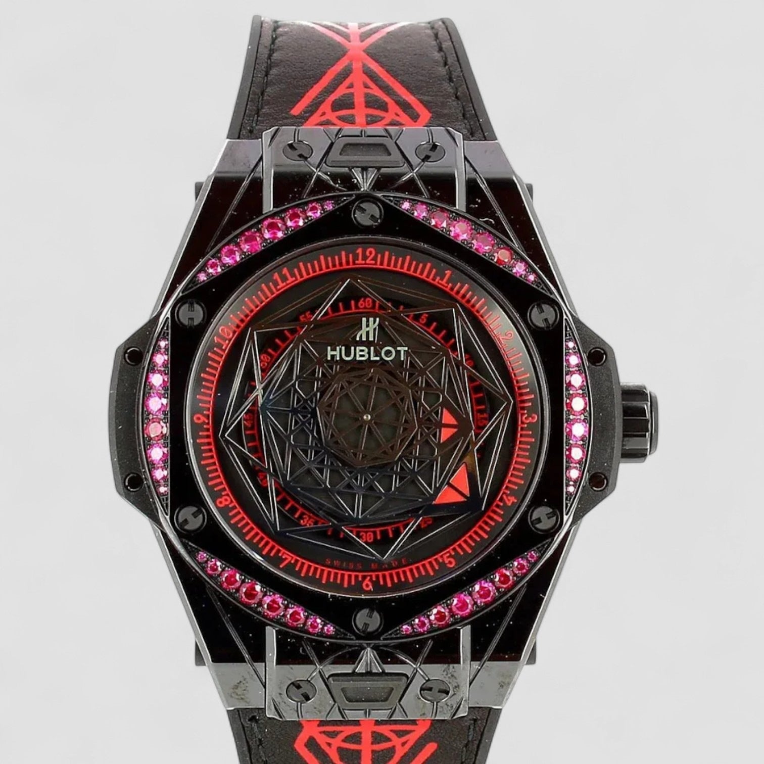 Big Band Sang Bleu All Black Red 39mm