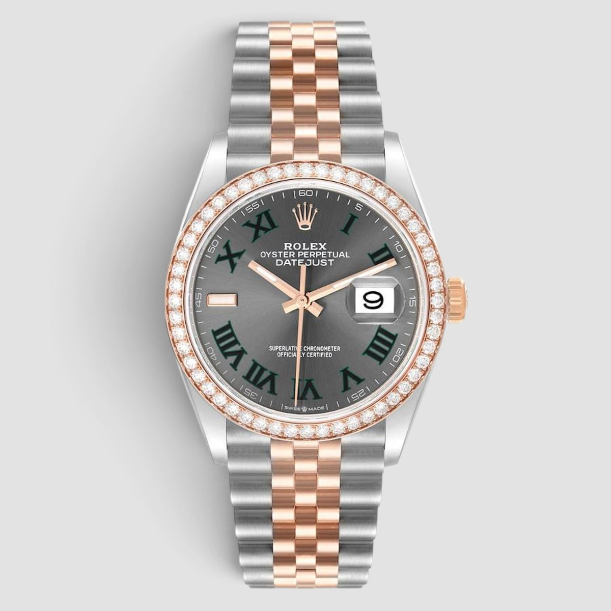 Datejust 36 Grey Olive Roman Numeral Dial Jubilee