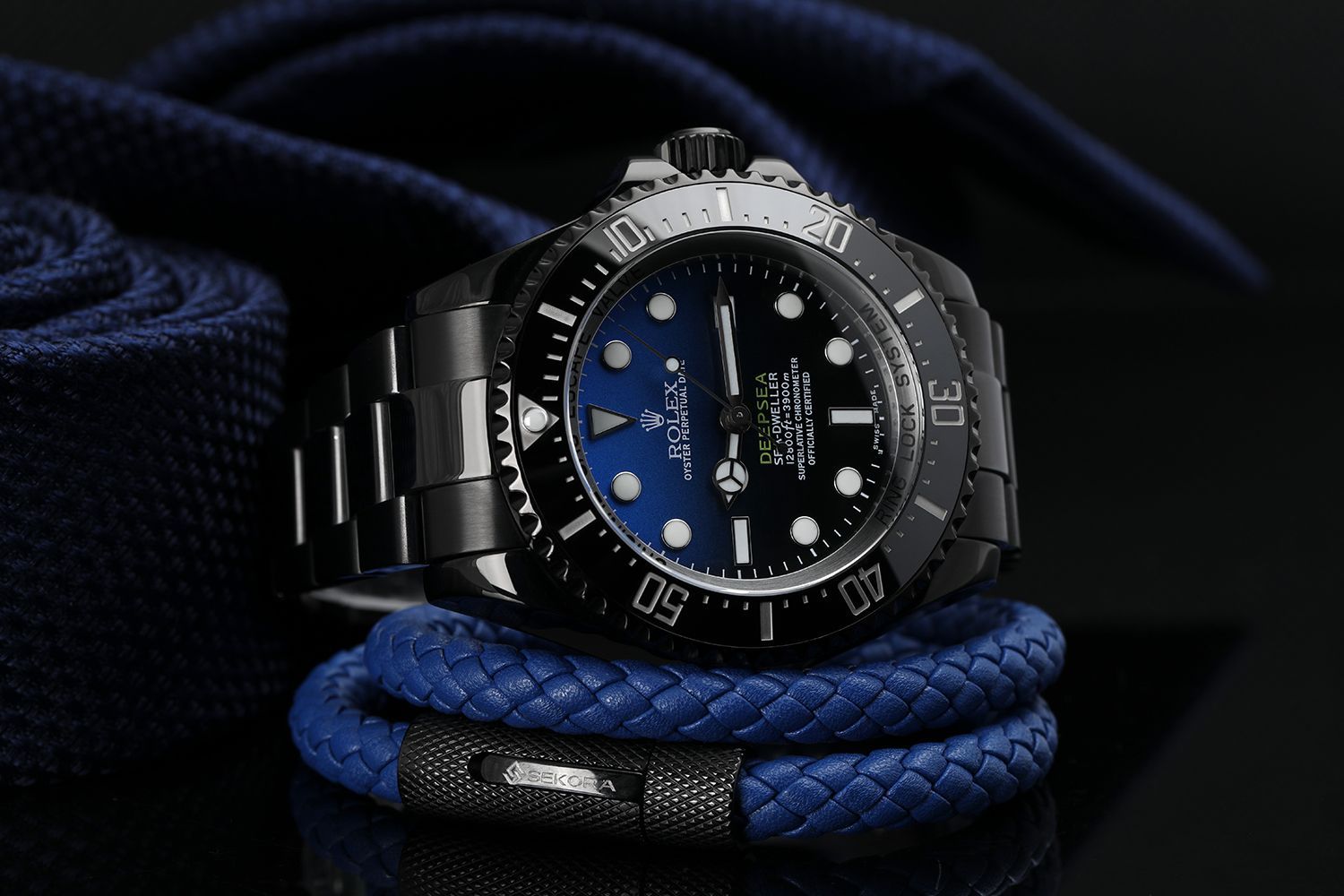 Deepsea D-Blue Sea-Dweller 44mm Blackout