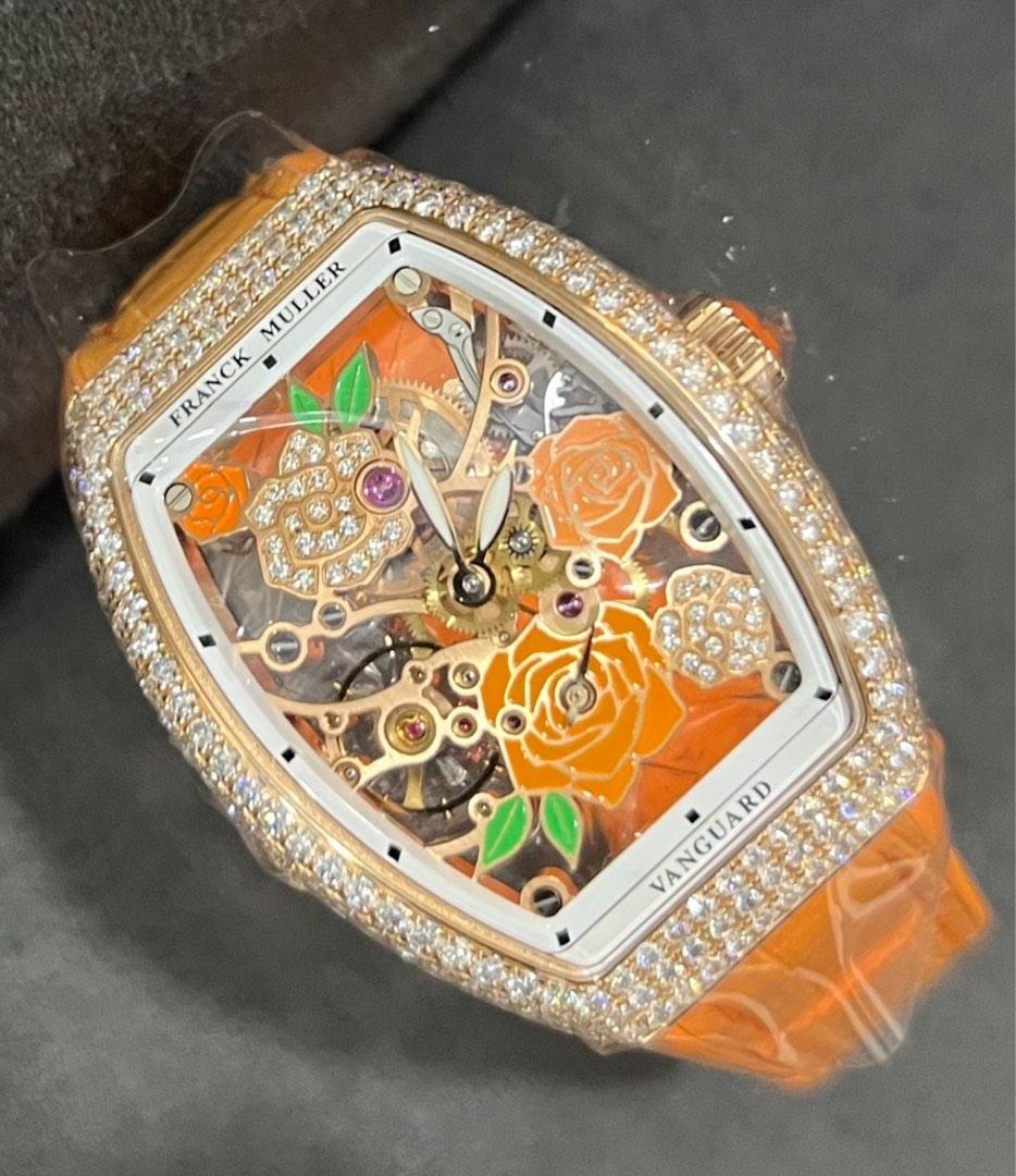 Vanguard ”SKELETON DIAMOND” 32mm V 32 S6 SQT ROSE D CD 2RO 5N ROSE GOLD