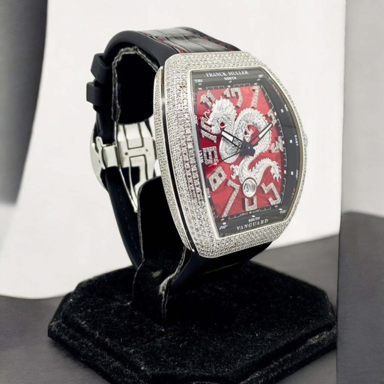 Vanguard V45 Red Dragon King Limited Edition Diamond Automatic Afterset Diamonds