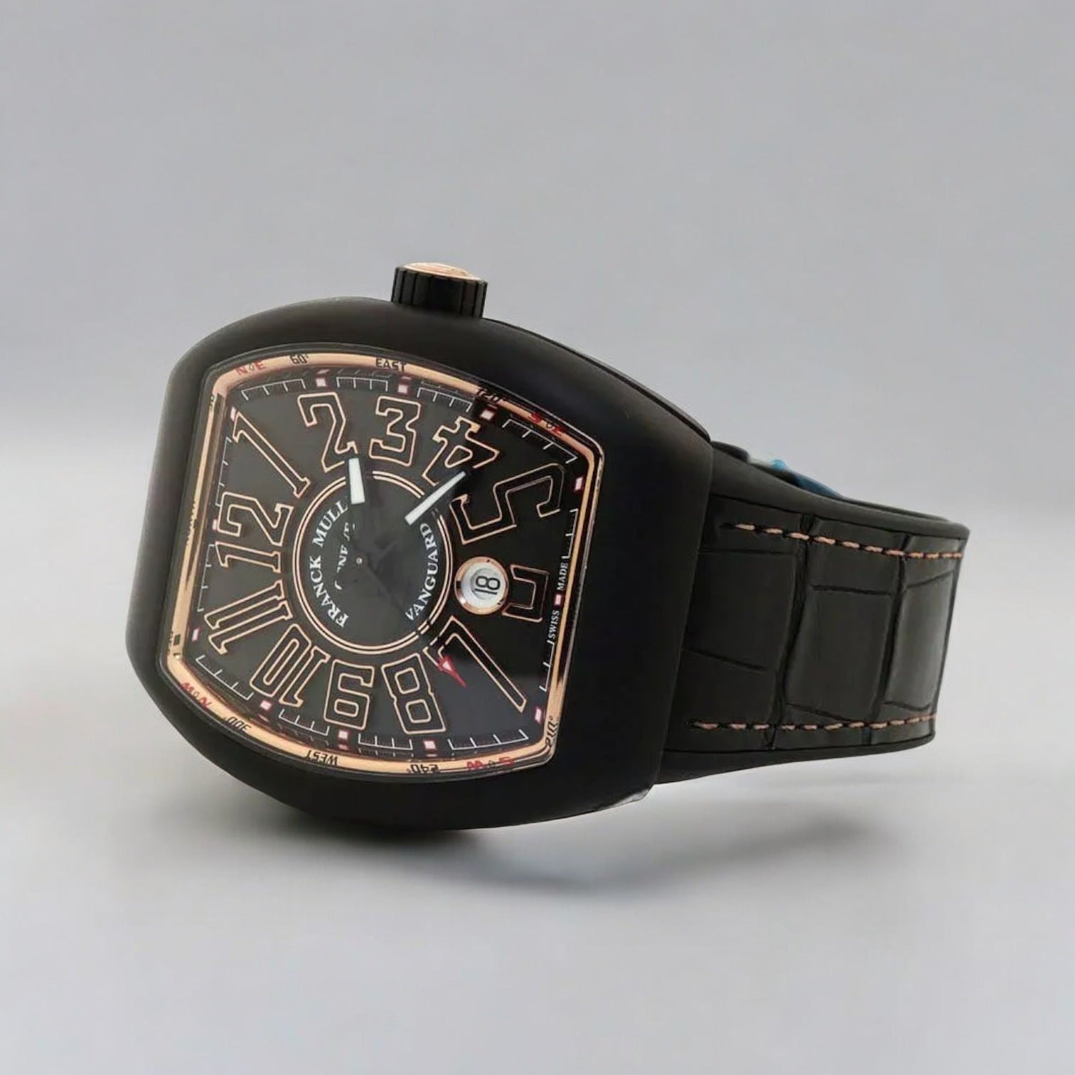 Vanguard Classical Titanium Black Dial V 45 SC DT NR BR (ER)