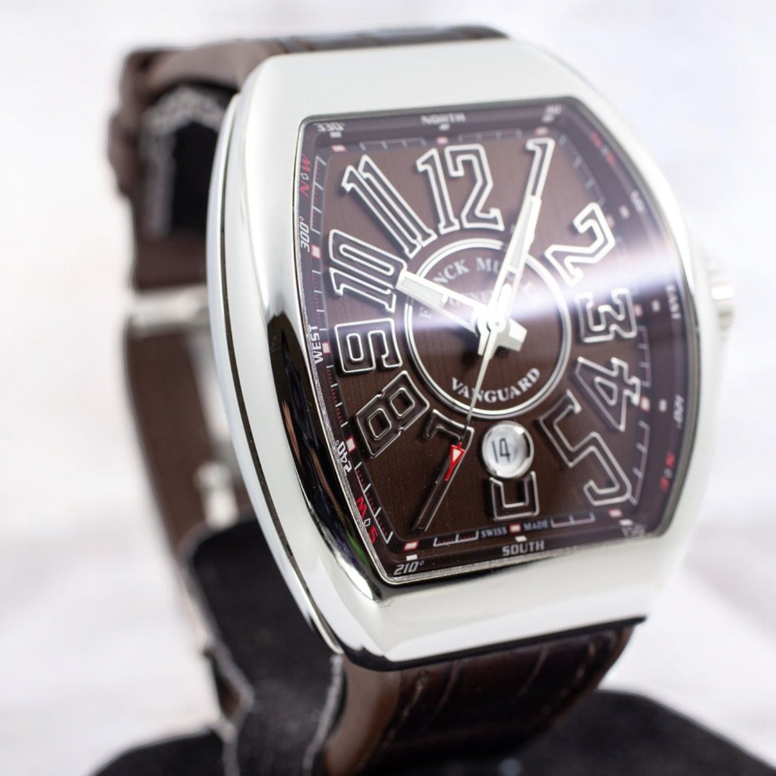 Vanguard Brown Stainless Steel Automatic V 45 SC DT AC BN