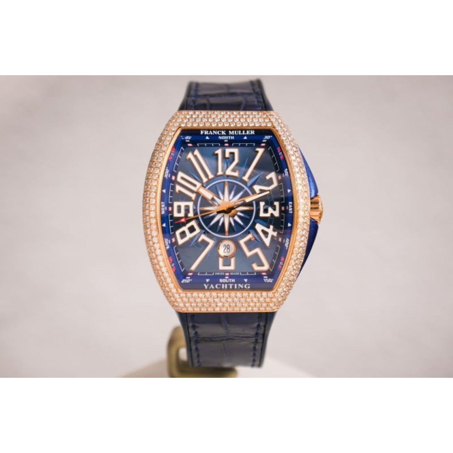 Vanguard Yachting Blue V45 Diamond 18K Rose Gold Aftermarket Diamond