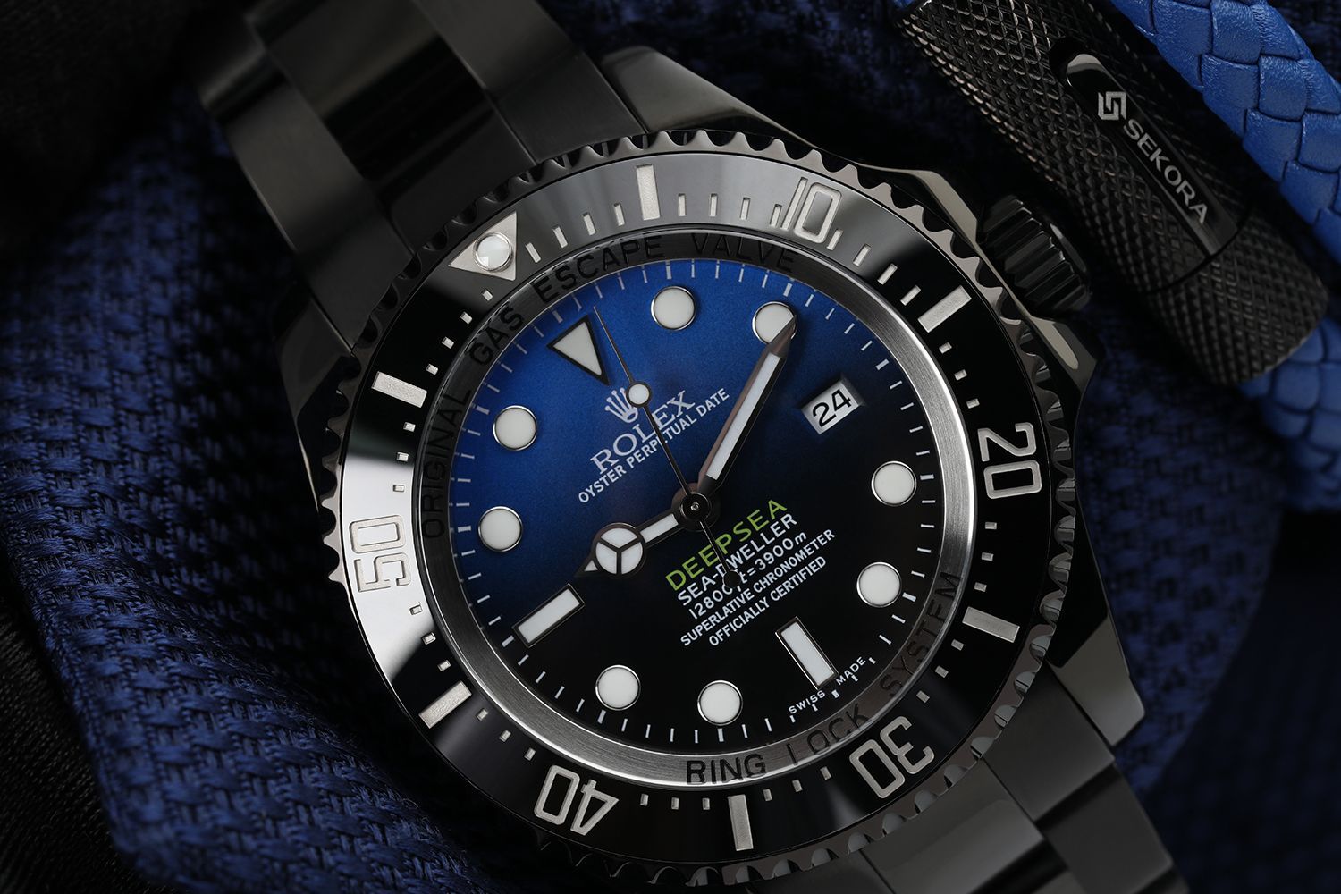 Deepsea D-Blue Sea-Dweller 44mm Blackout