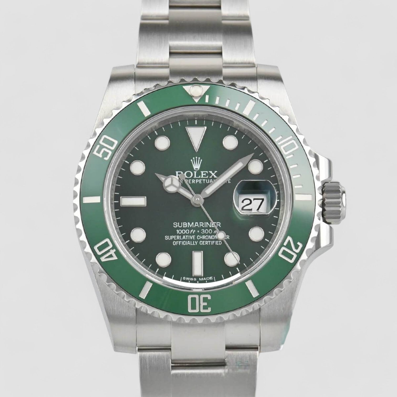 Submariner "Hulk" Green Ceramic Bezel Green Dial SS