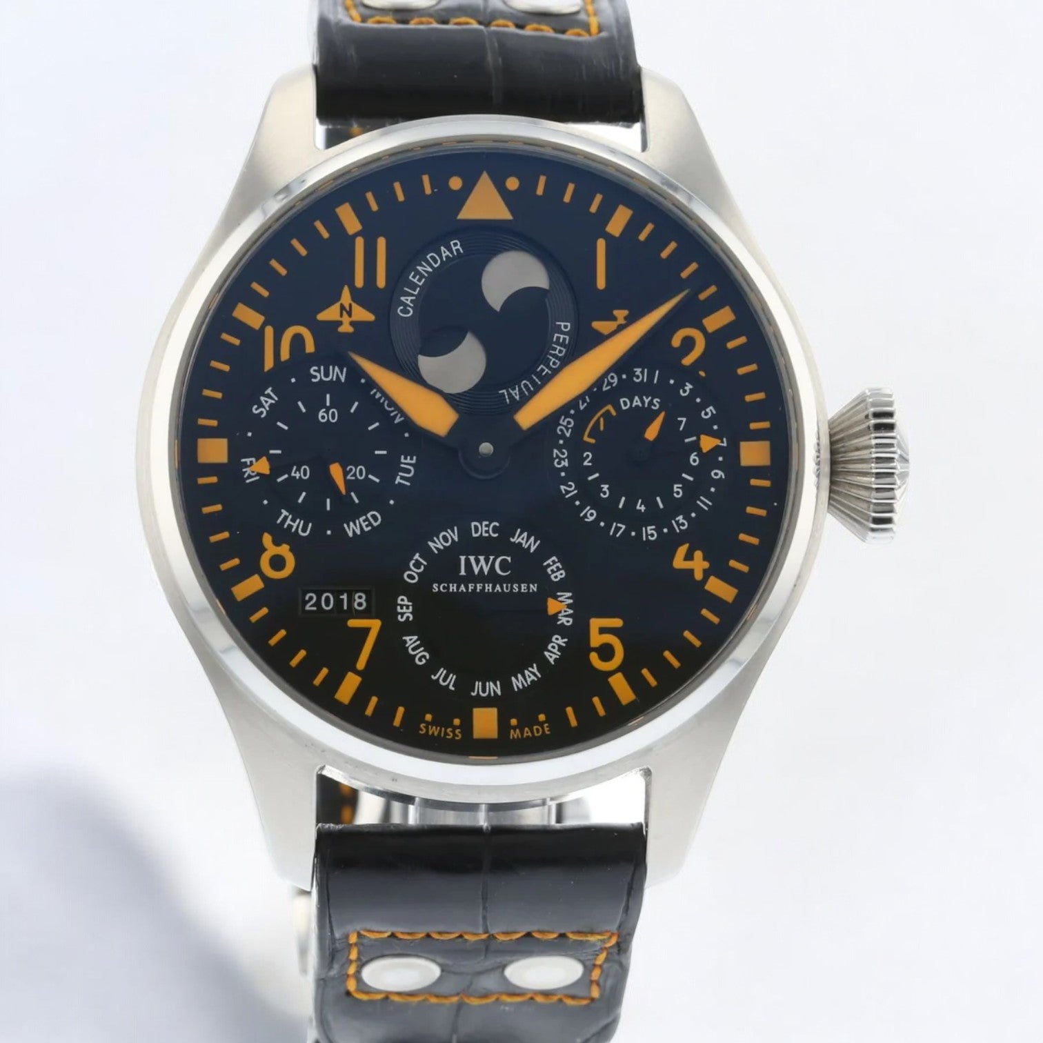 IWC Big Pilot Orange Perpetual Calendar SS LIMITED IW502618