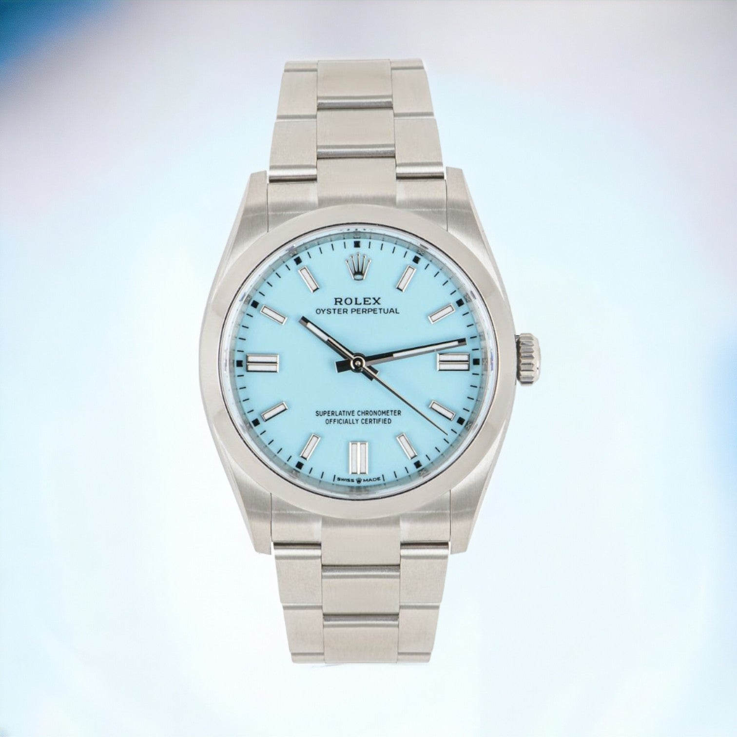 ROLEX OYSTER PERPETUAL 36 TIFFANY BLUE DIAL 126000