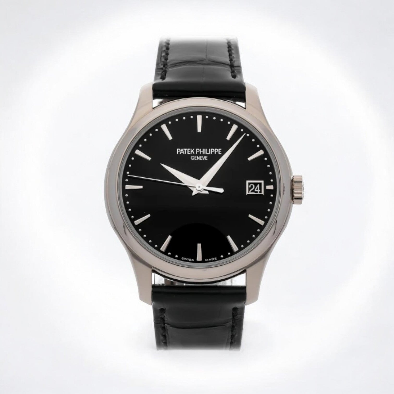 Calatrava 5227G Automatic 18K White Gold Black Dial