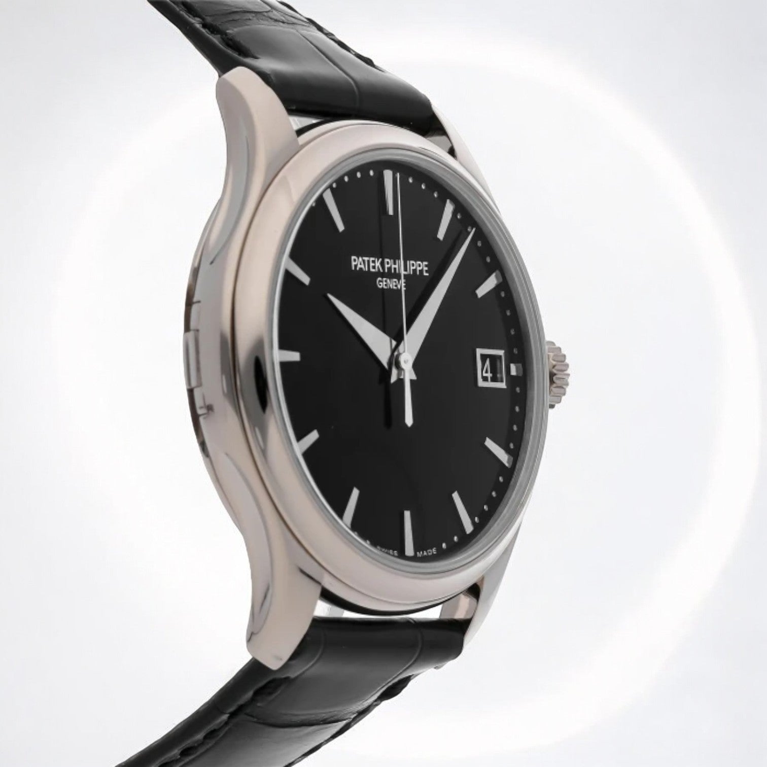 Calatrava 5227G Automatic 18K White Gold Black Dial