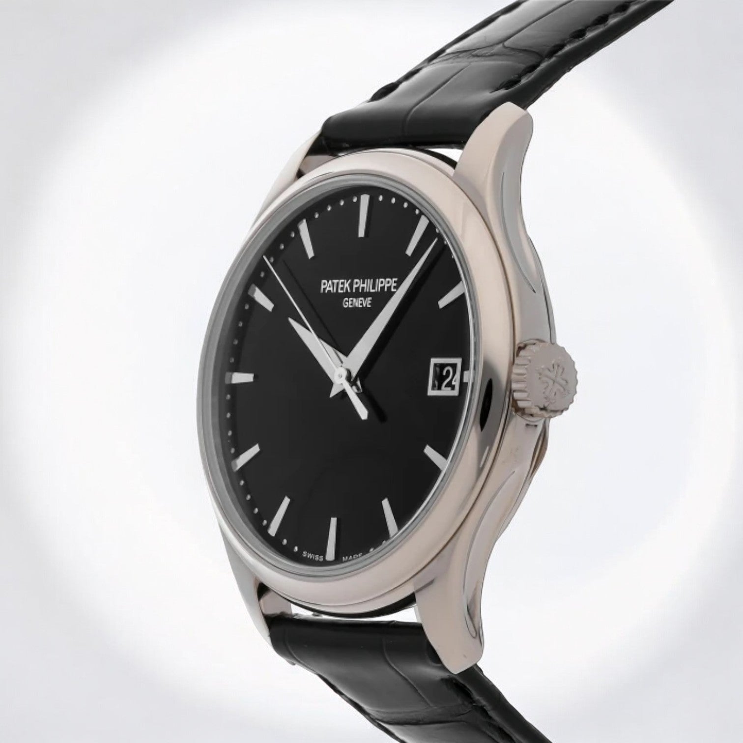 Calatrava 5227G Automatic 18K White Gold Black Dial