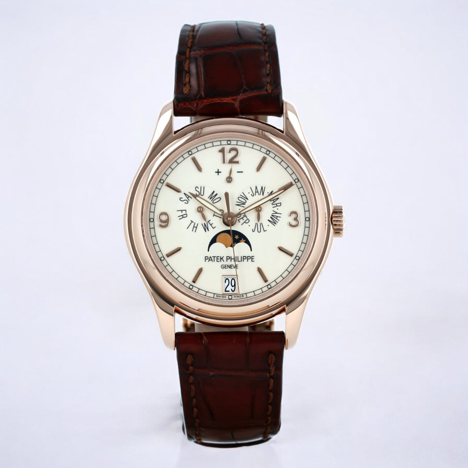 Annual Calendar 5146R 18K Rose Gold Porcelain Dial 39MM