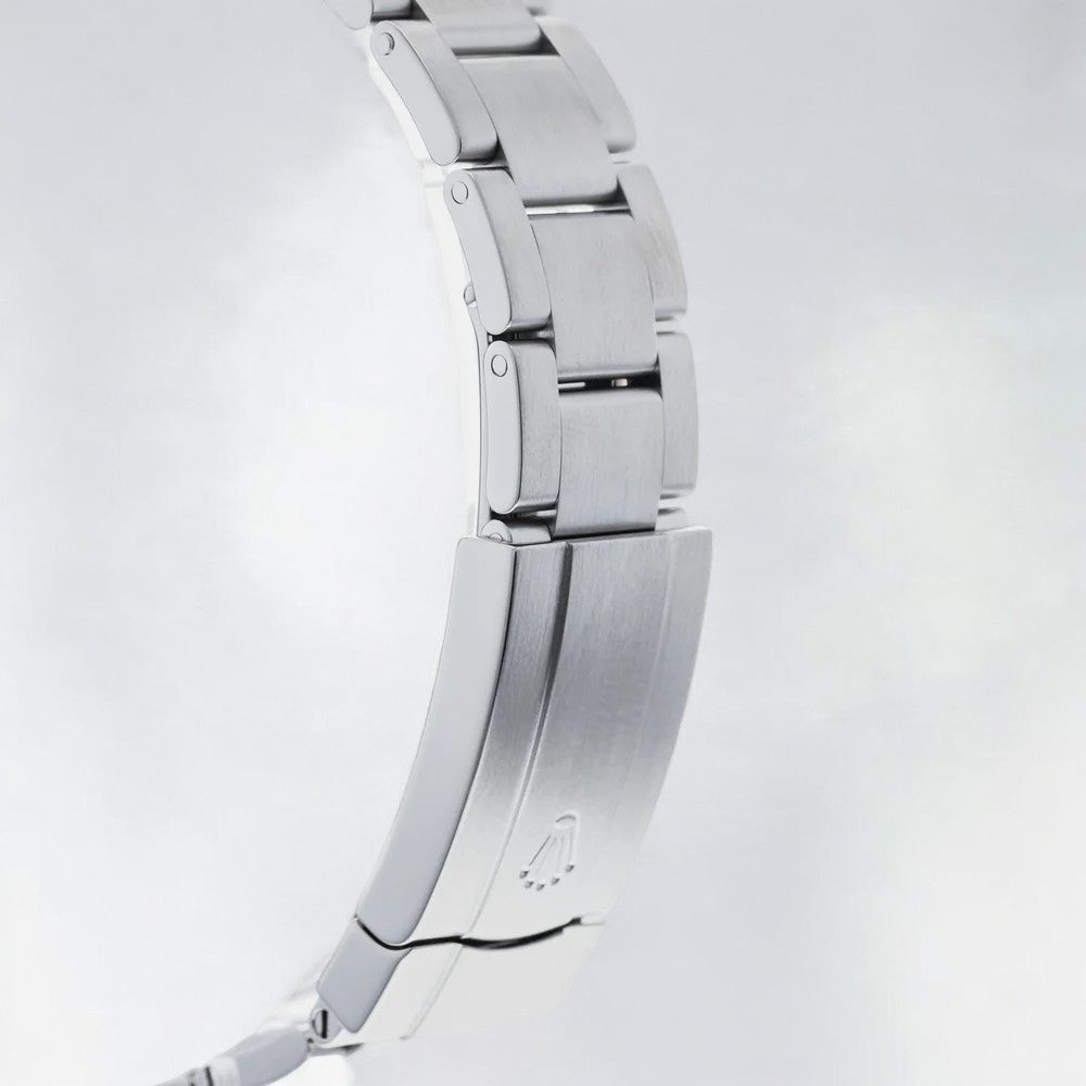 Oyster Perpetual 34 Stainless Steel White Index Dial & Smooth Bezel Oyster Bracelet 114200