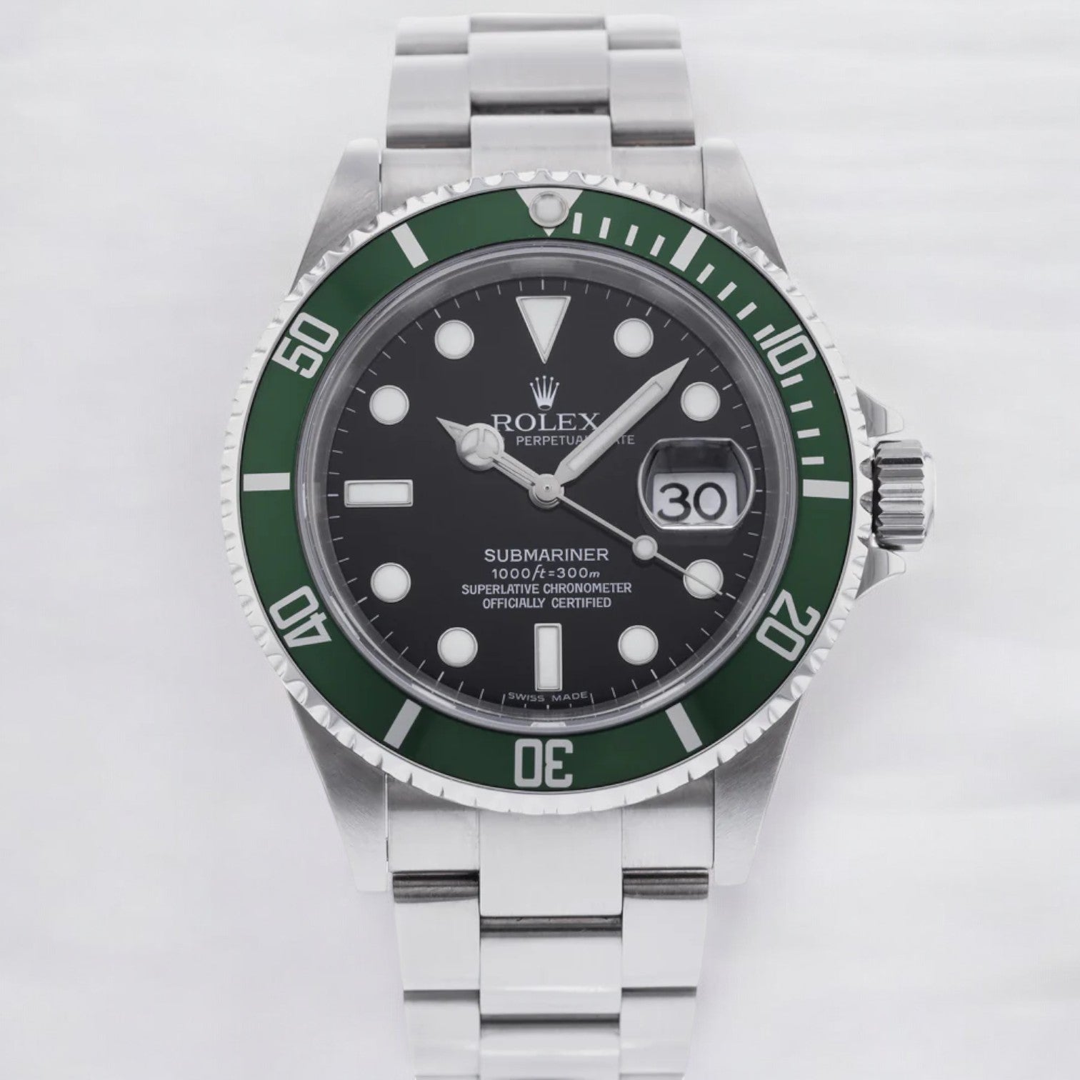 Submariner Date "Kermit" 50th Anniversary SS Green Bezel