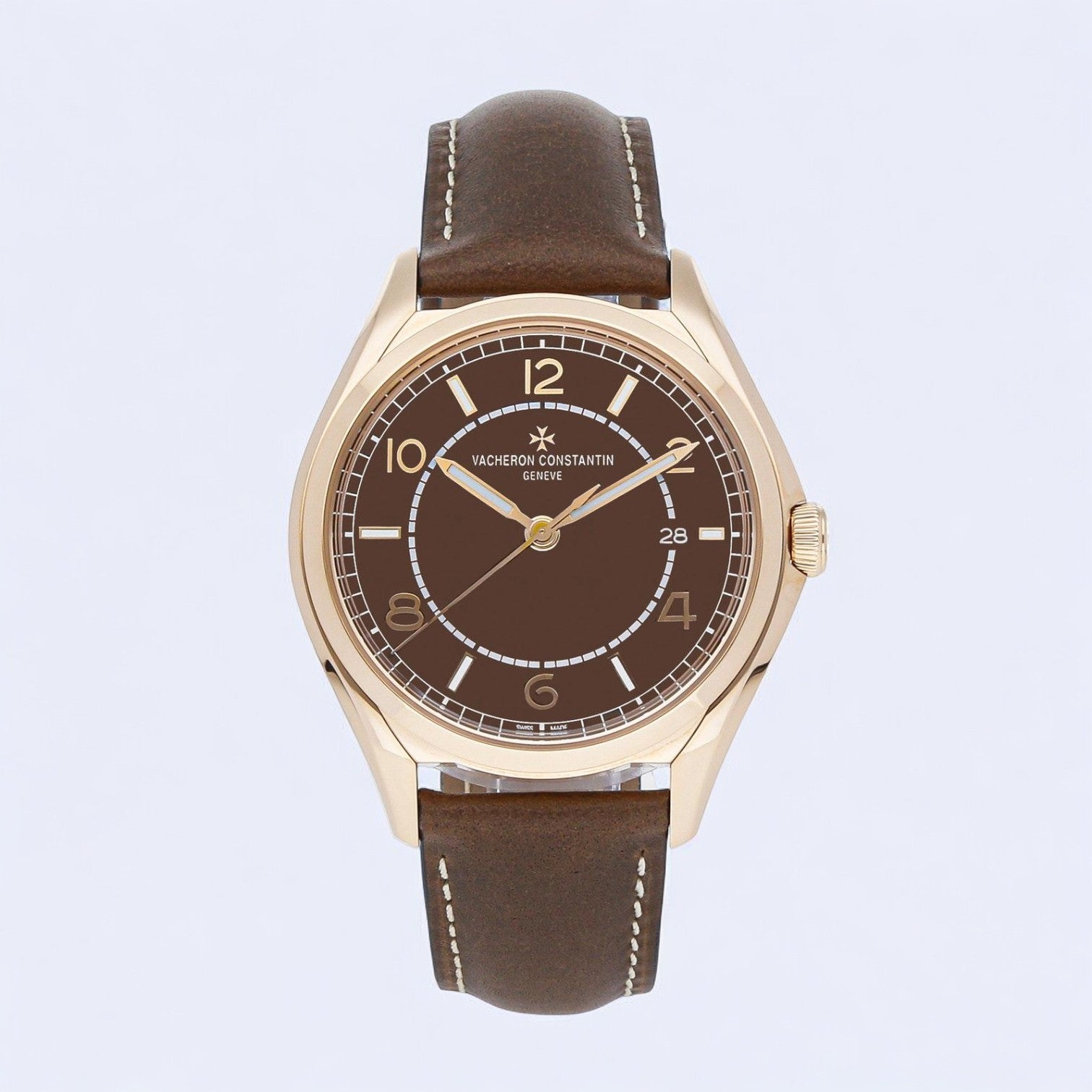 Fiftysix Self-Winding Brown Dial Leather Strap