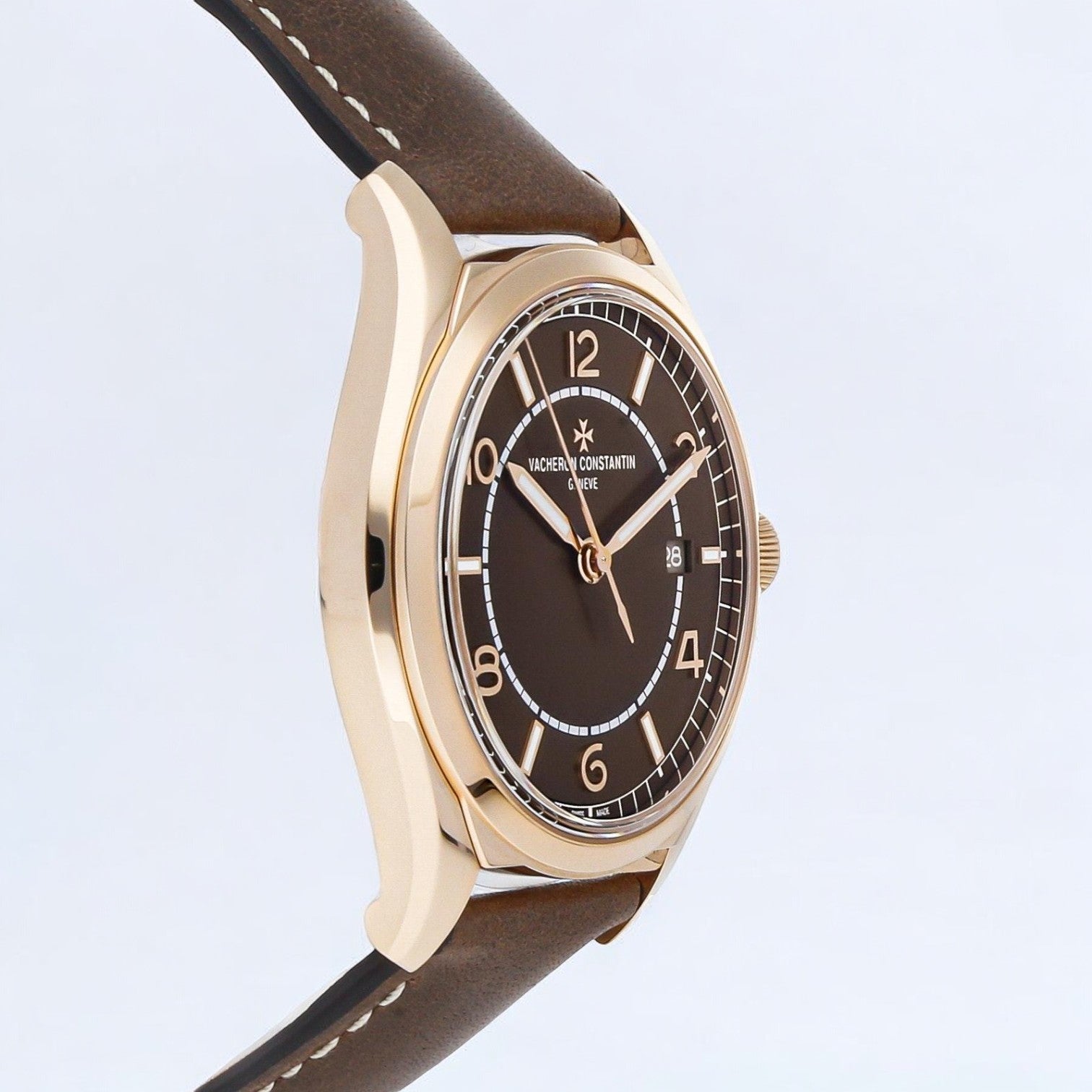 Fiftysix Self-Winding Brown Dial Leather Strap